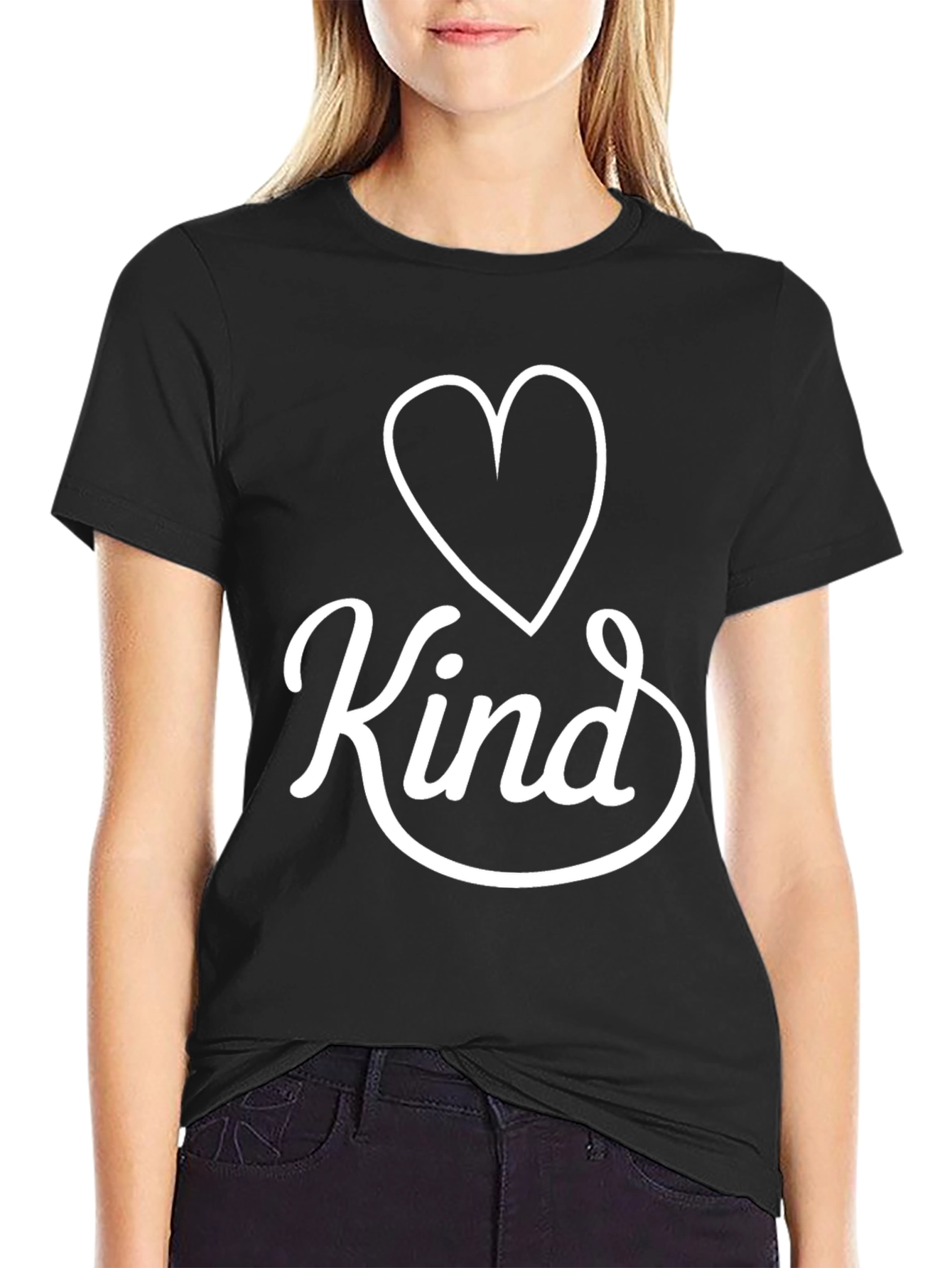 Kind Heart Graphic Tee - Black Unisex T-Shirt