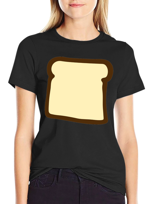 Funny Toast Graphic T-Shirt - Black Comfortable Fit