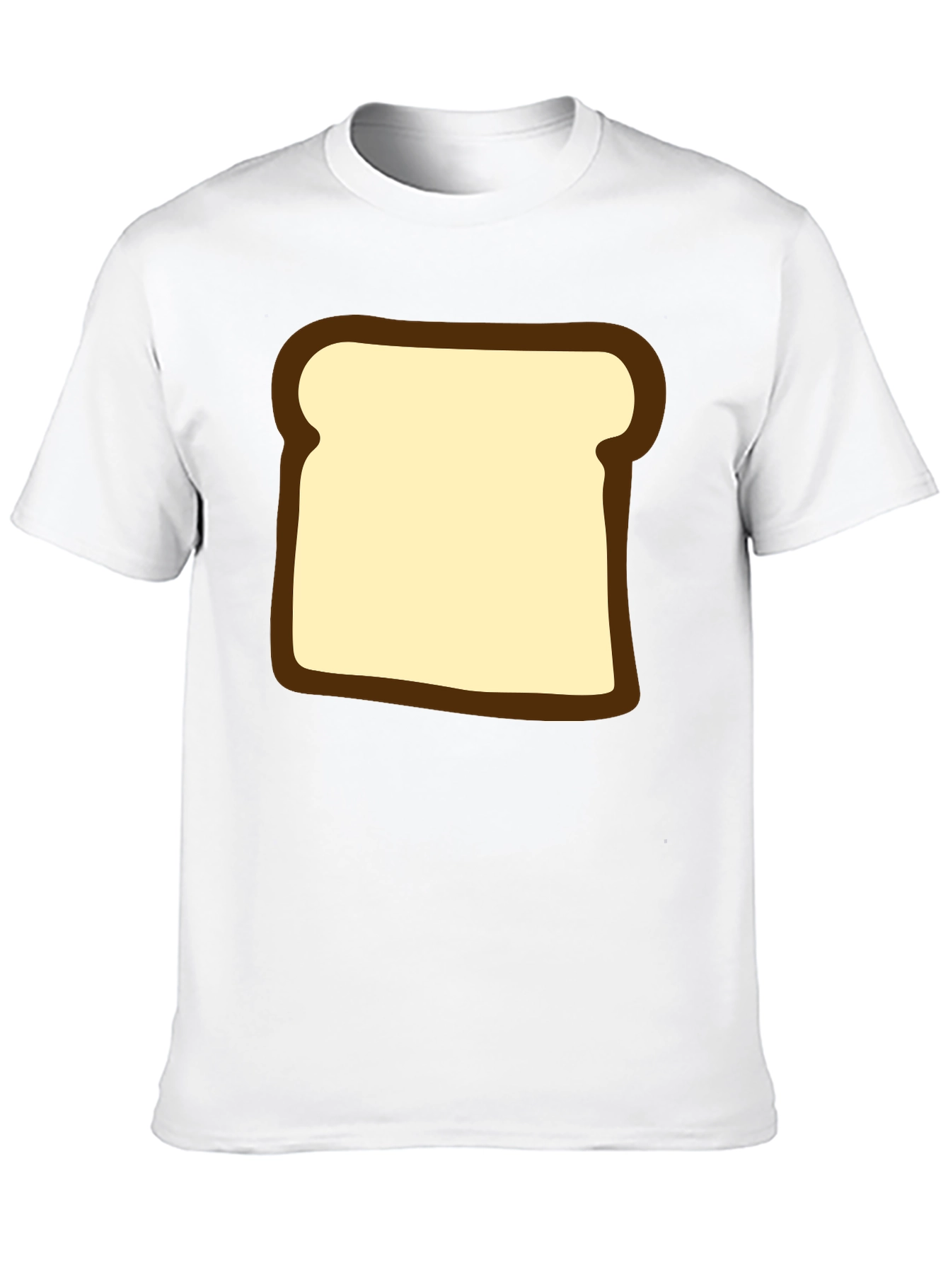 Funny Toast Graphic T-Shirt - Black Comfortable Fit