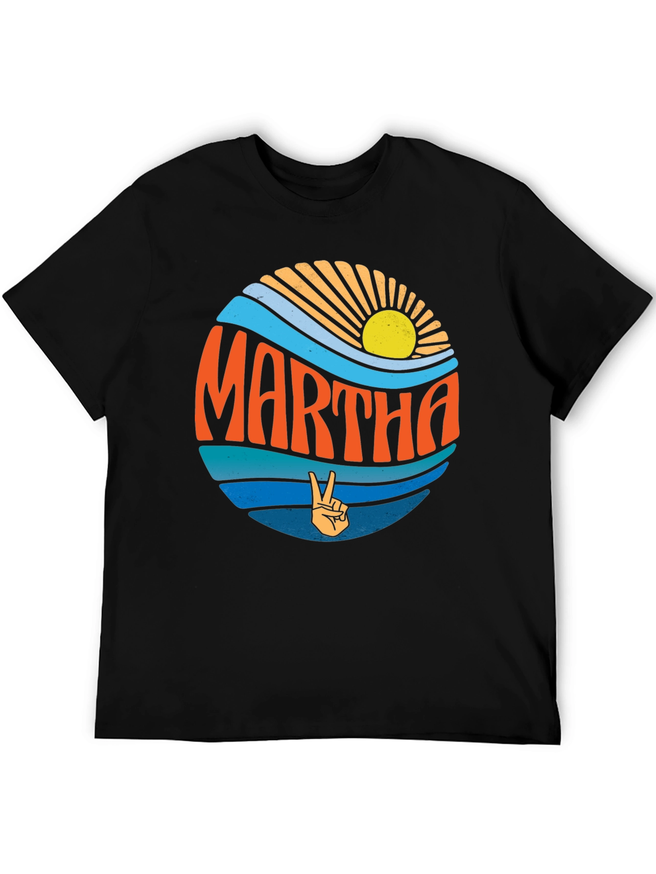 Retro Martha Peace Sign T-Shirt