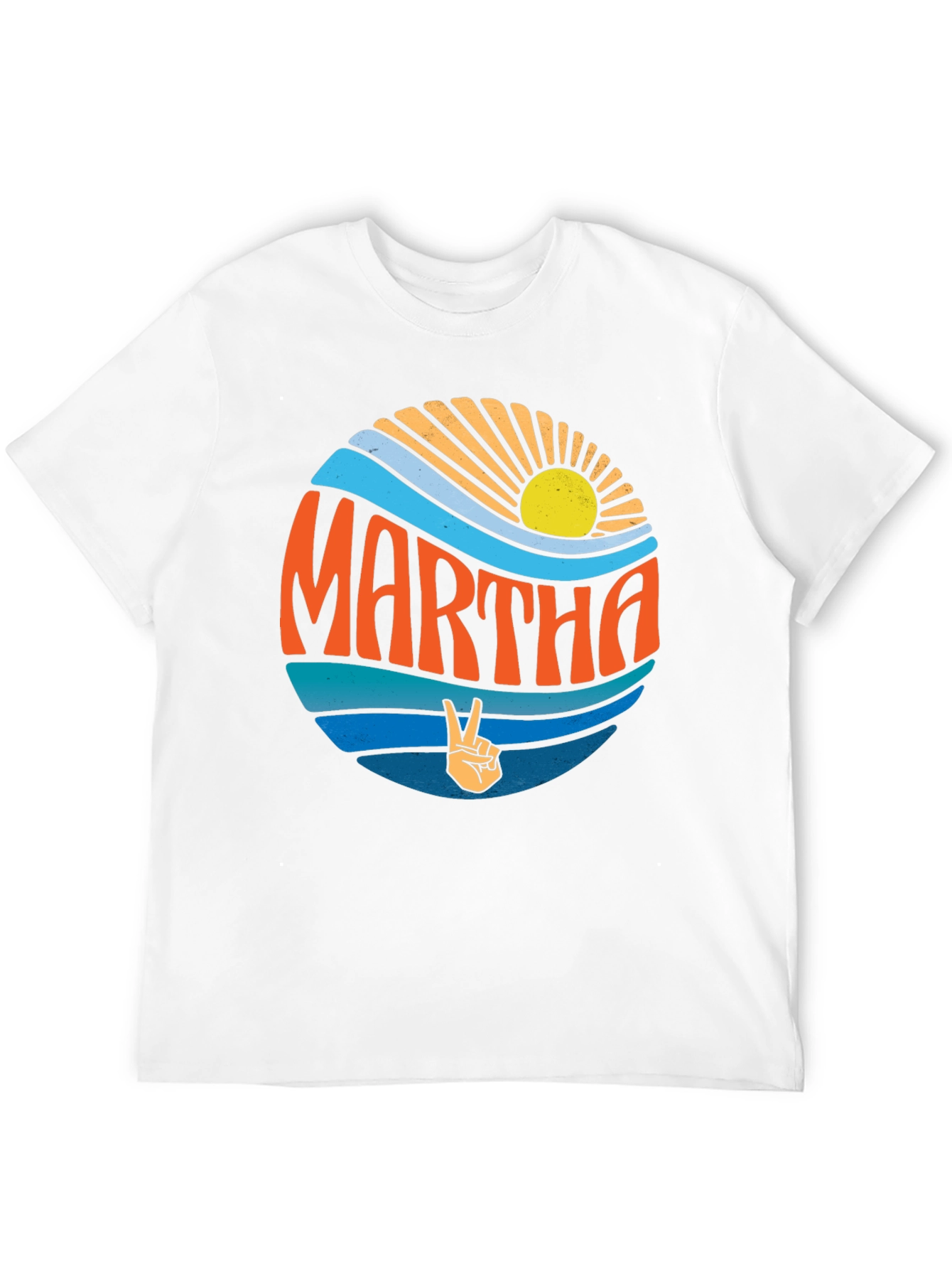 Retro Martha Peace Sign T-Shirt