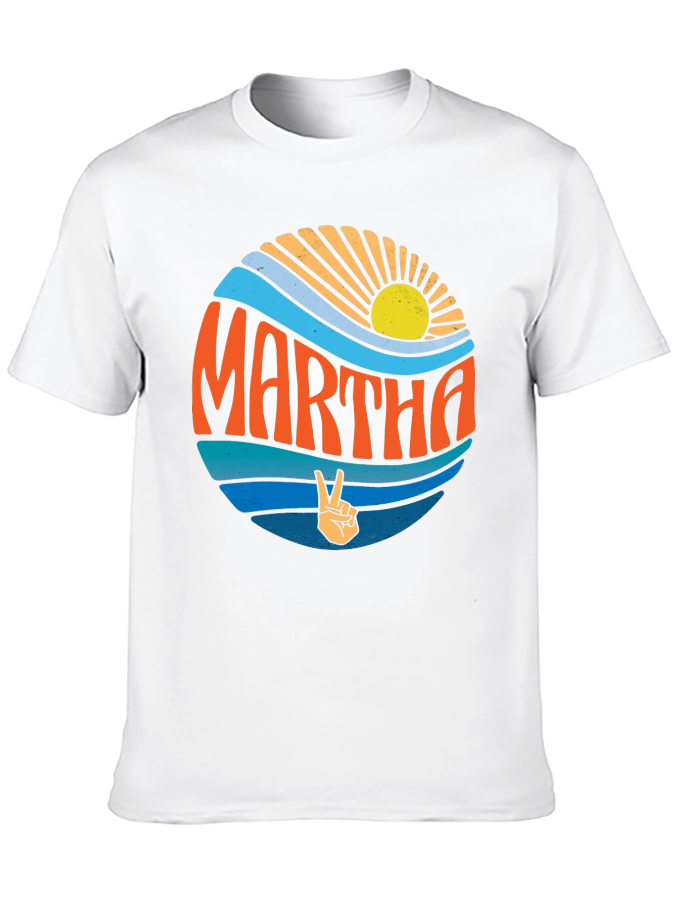 Retro Martha Peace Sign T-Shirt