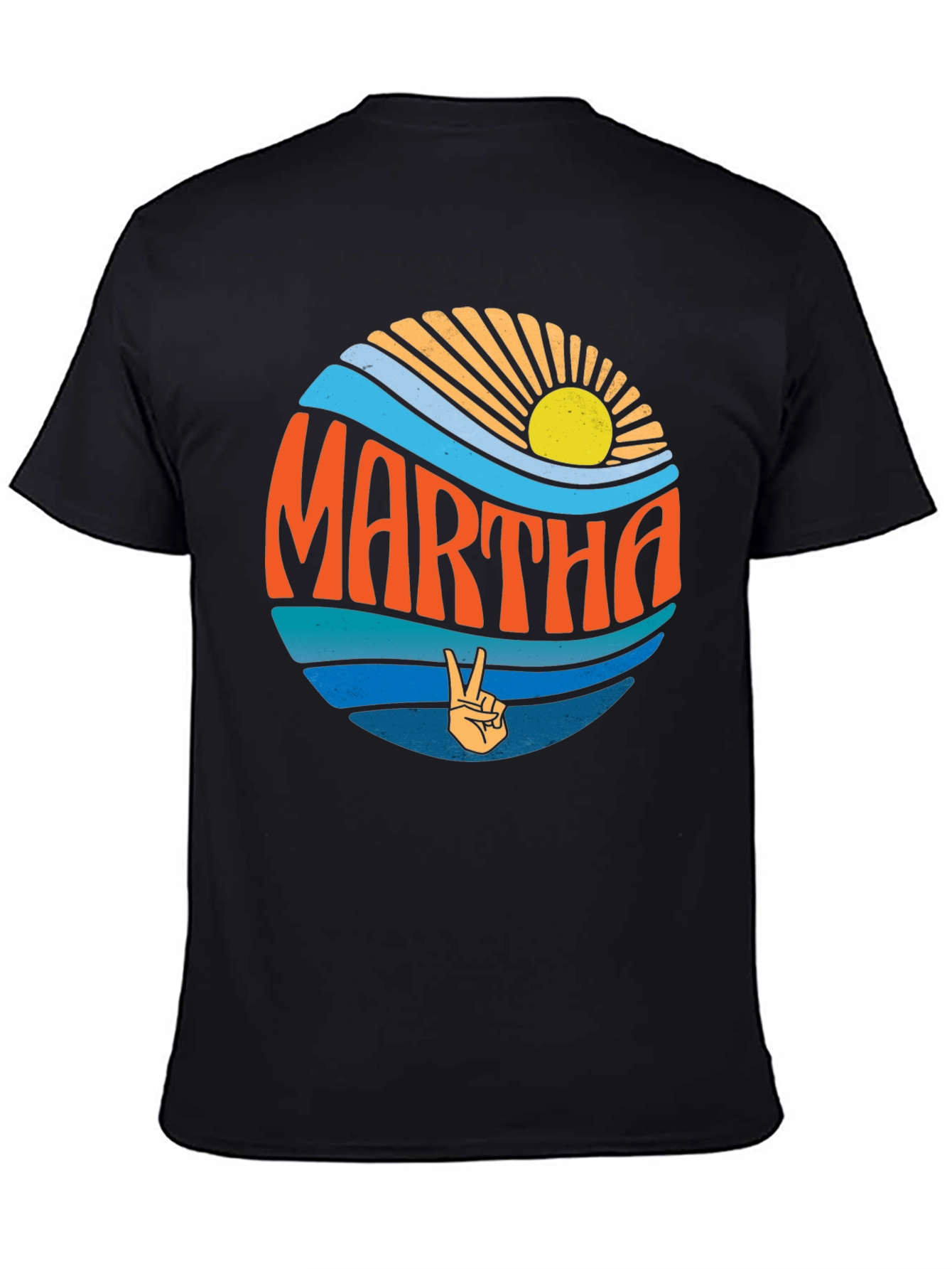 Retro Martha Peace Sign T-Shirt