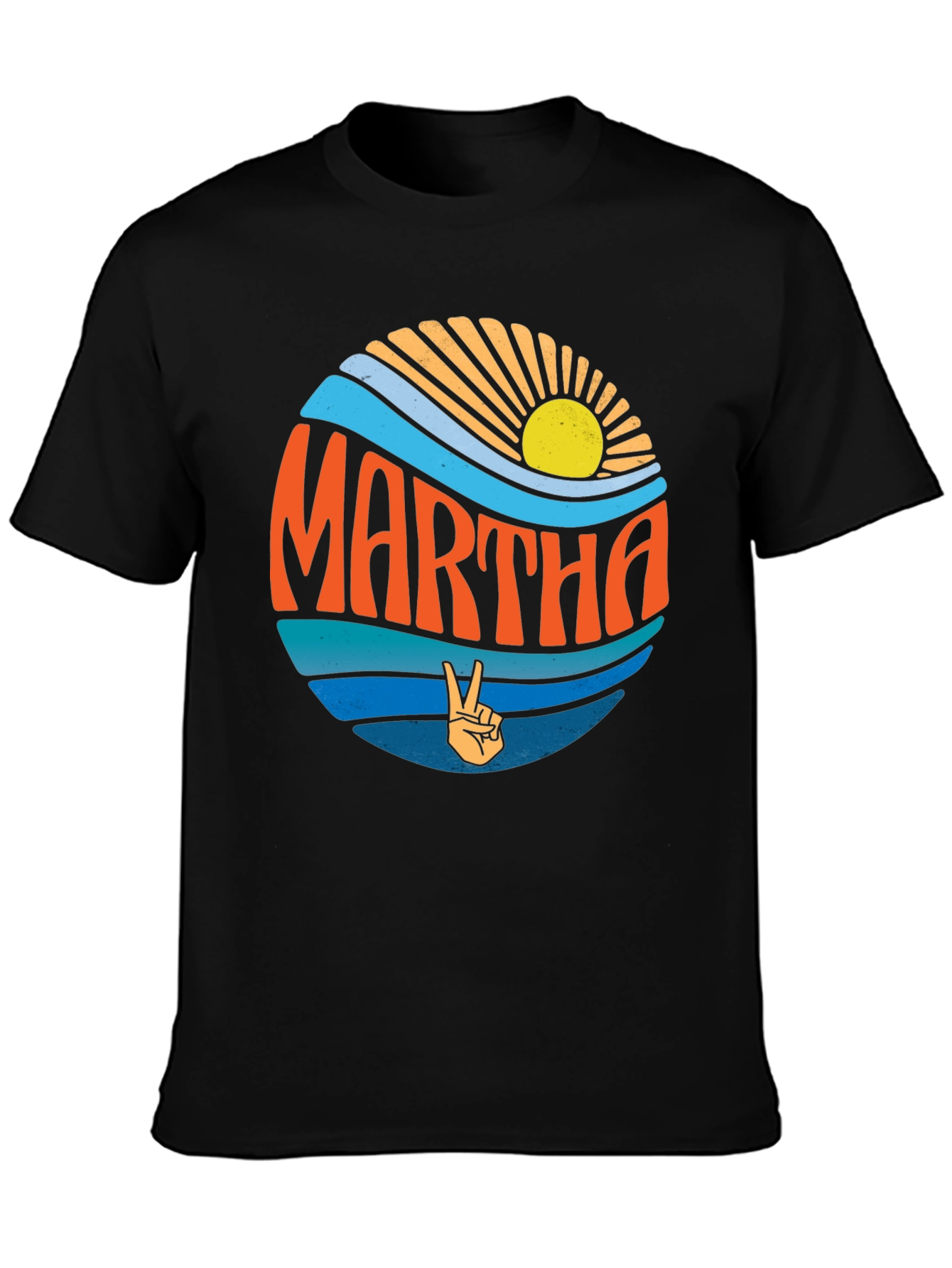Retro Martha Peace Sign T-Shirt
