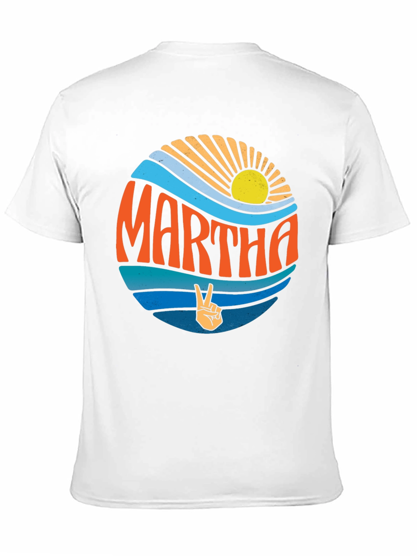 Retro Martha Peace Sign T-Shirt