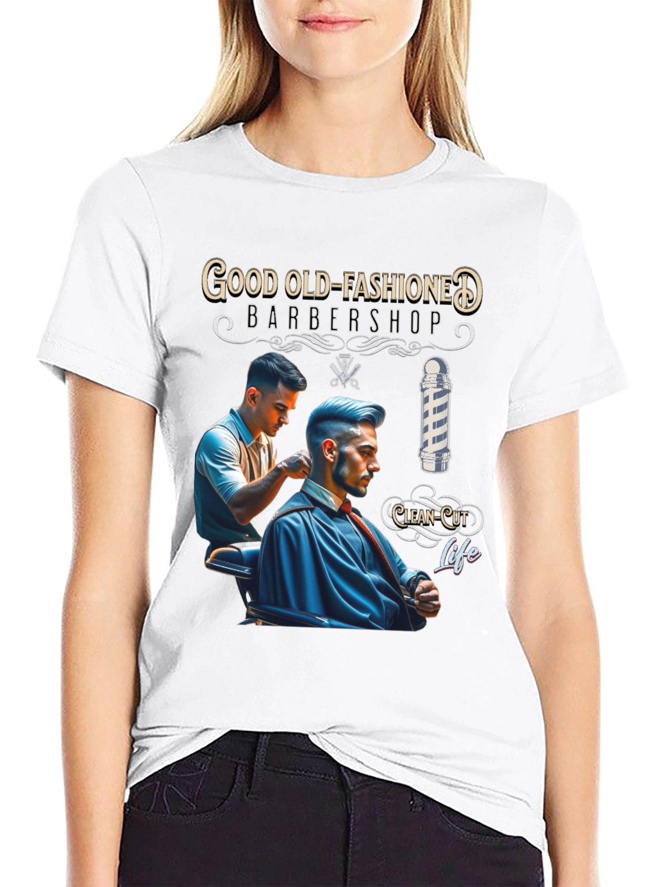 Good Old-Fashioned Barbershop T-Shirt