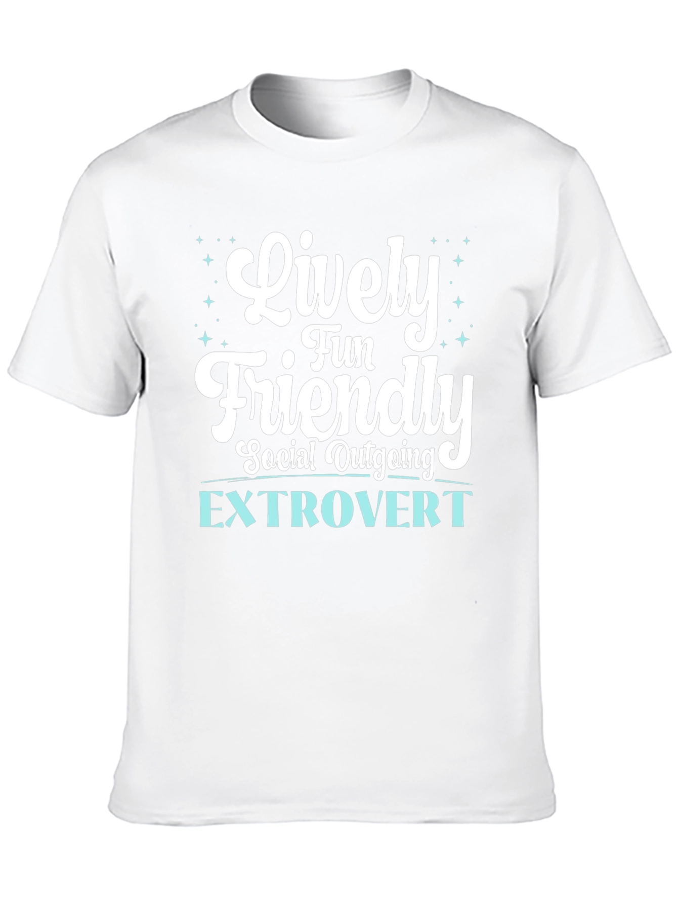 Lively Extrovert Graphic Tee - Fun Social Outgoing Shirt