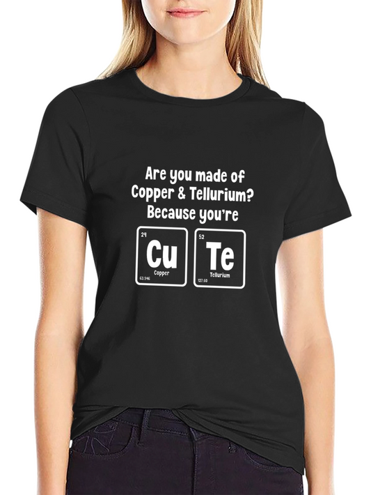Cute Copper & Tellurium Chemistry T-Shirt
