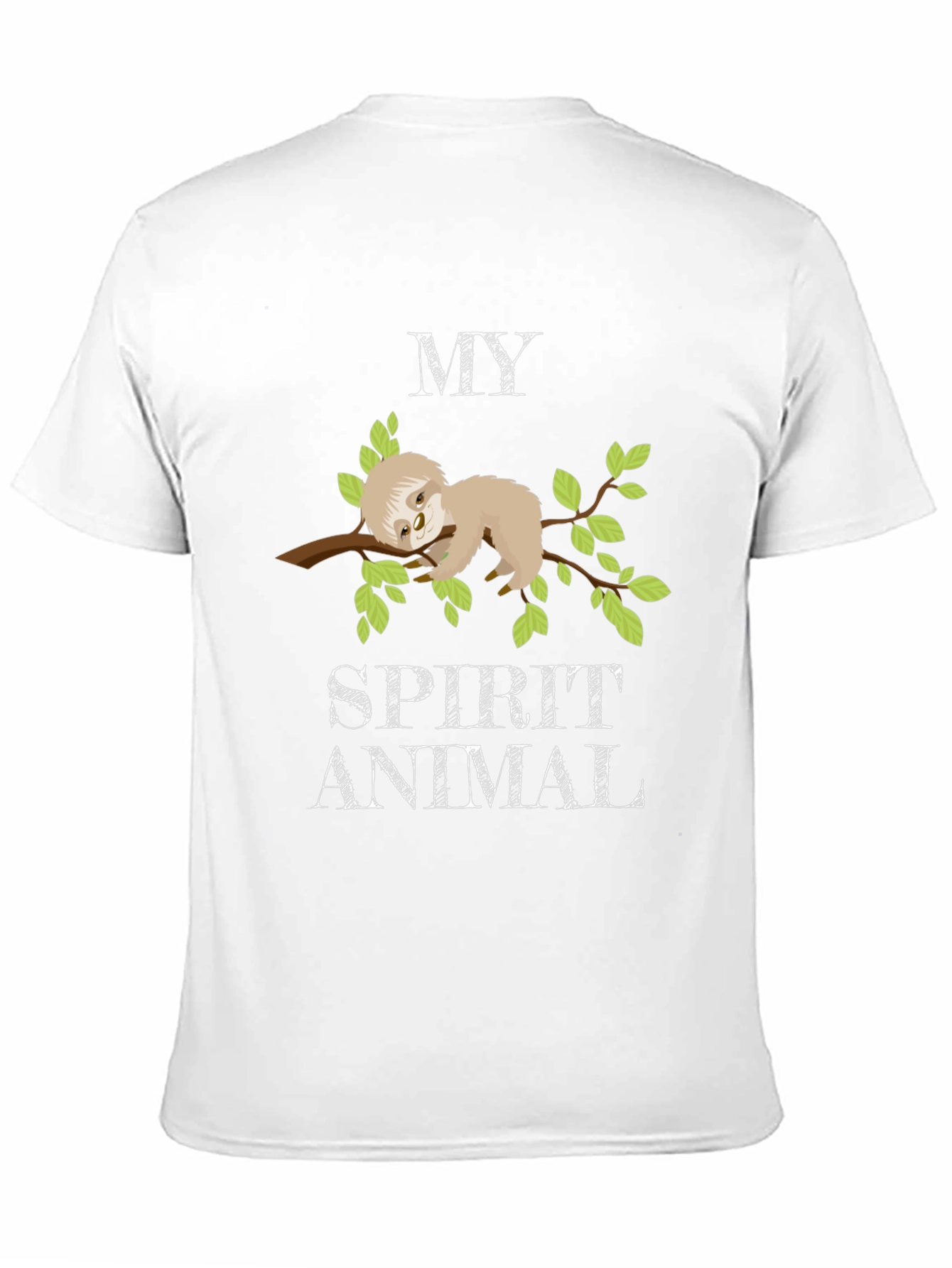Sloth Spirit Animal Graphic T-Shirt