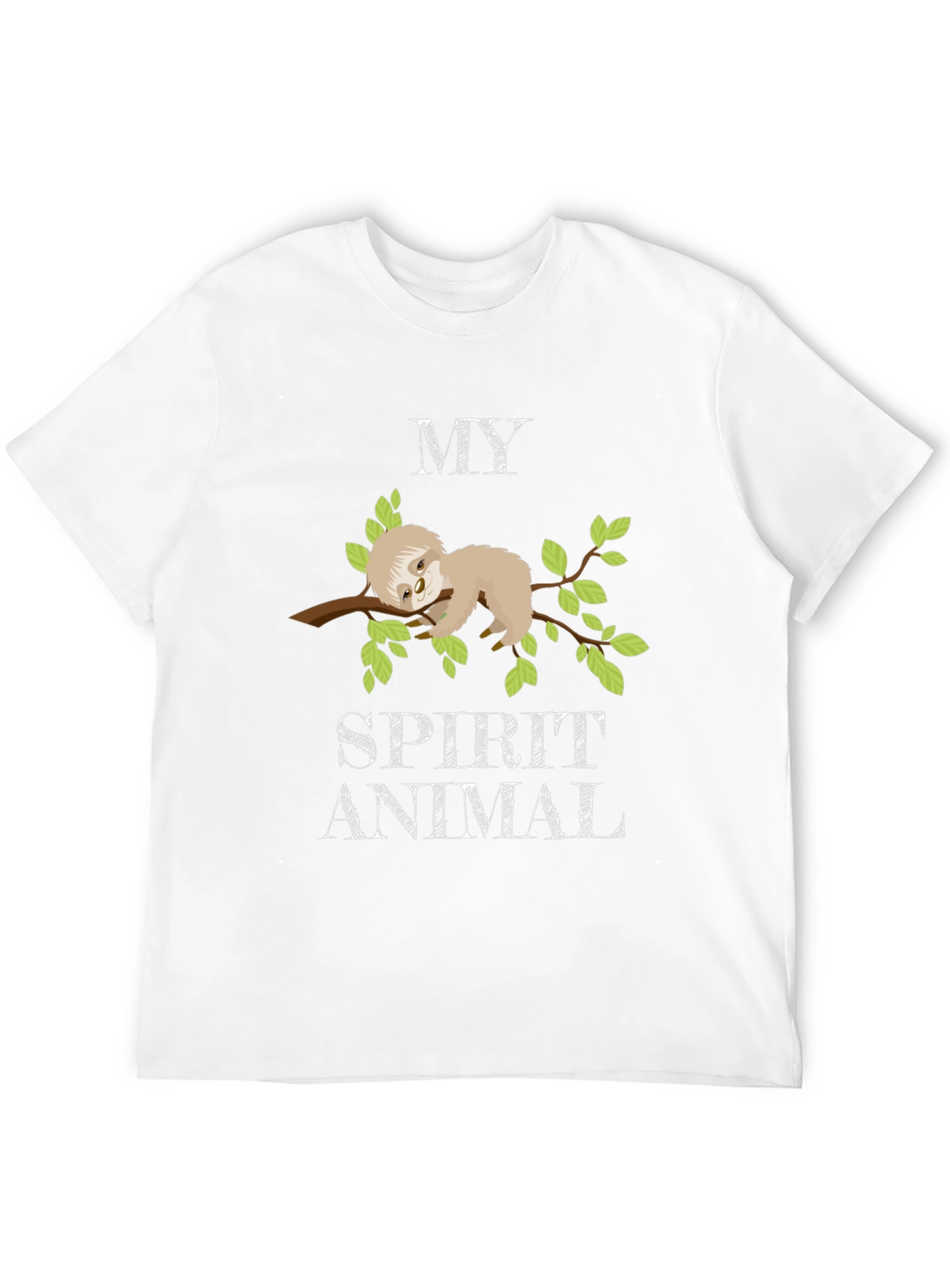 Sloth Spirit Animal Graphic T-Shirt