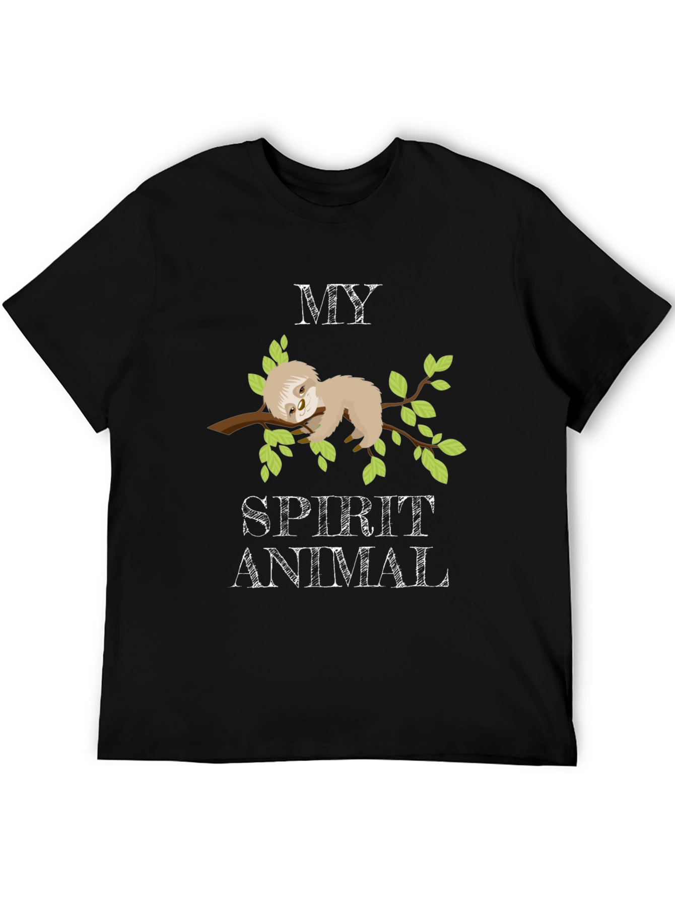 Sloth Spirit Animal Graphic T-Shirt