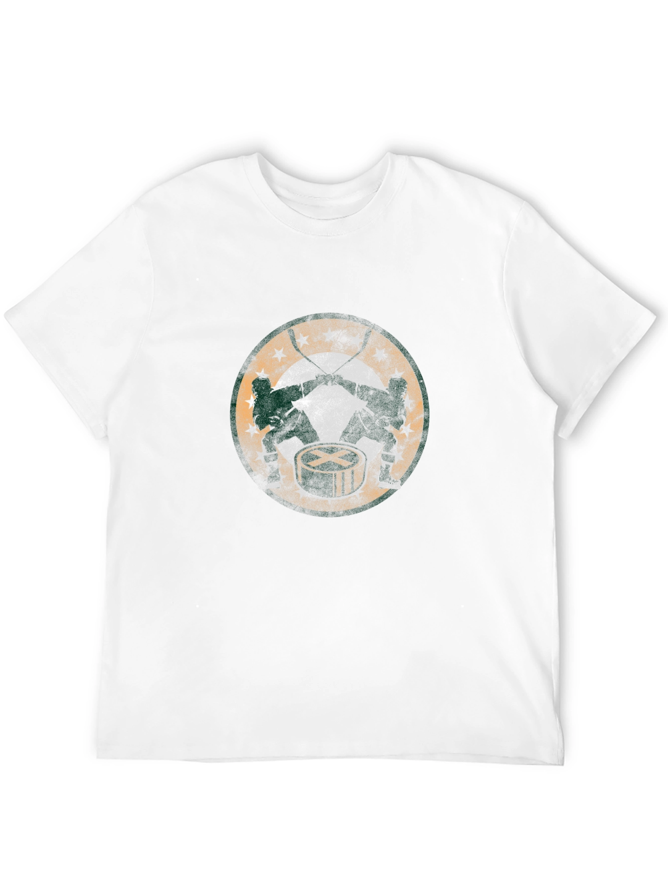 Hockey & Drum T-Shirt - Unique Graphic Tee