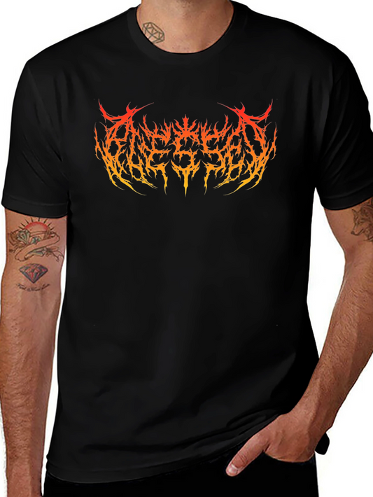 Infernal Metal Band T-Shirt - Fiery Logo