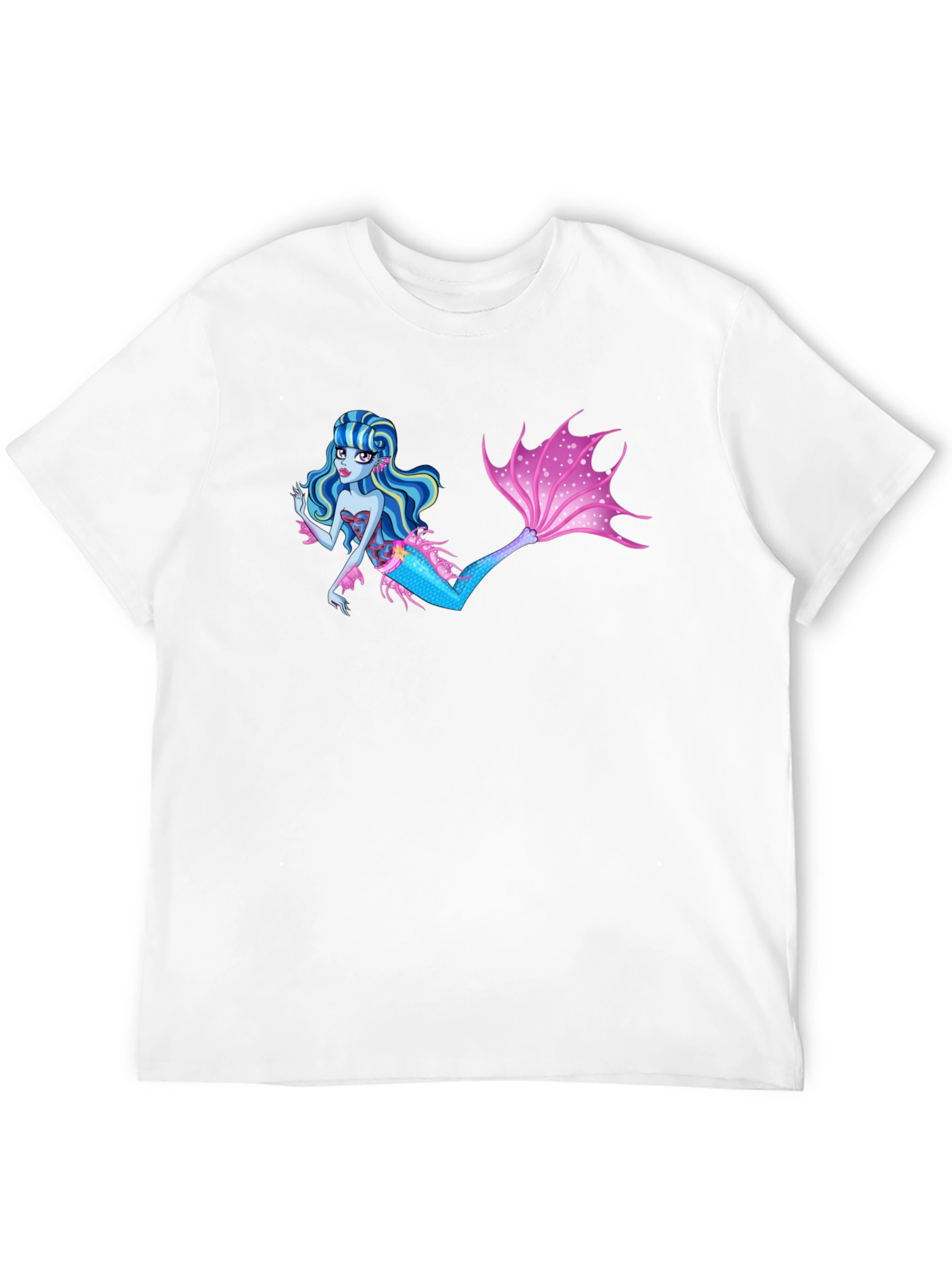 Mermaid Graphic Black T-Shirt