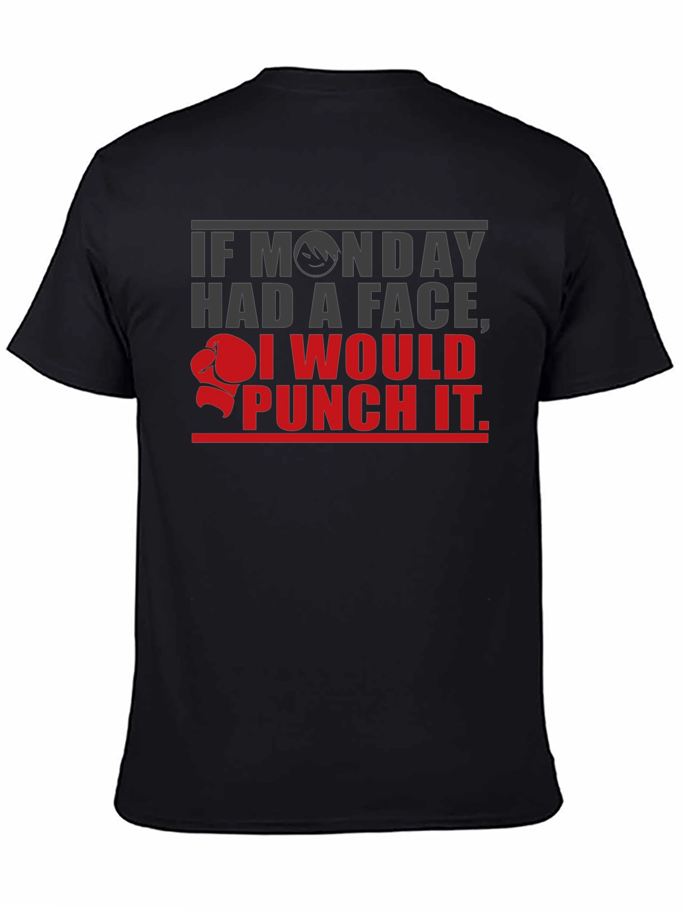 Monday Face Punch T-Shirt - Funny Graphic Tee