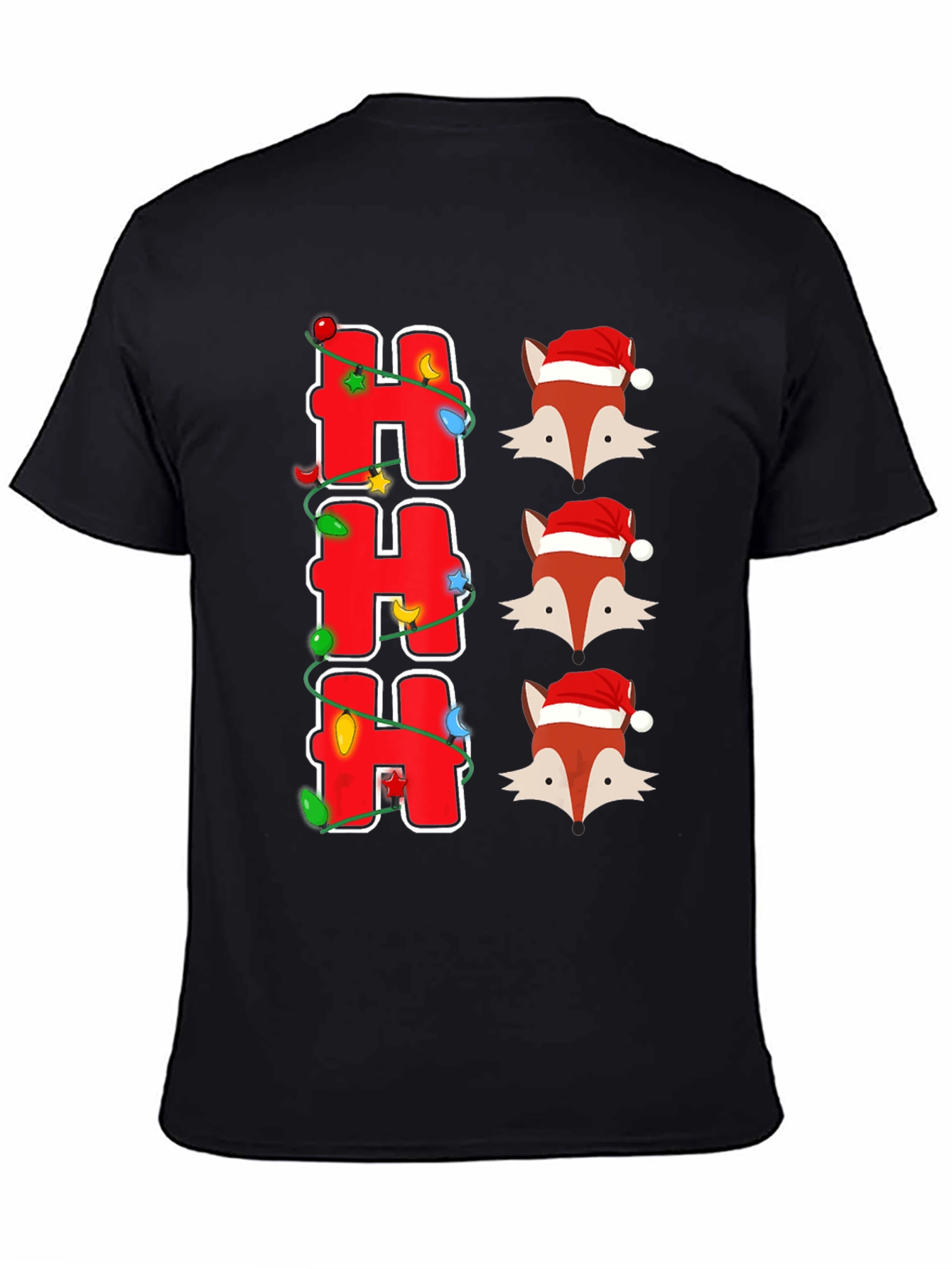 Festive Foxes Ho Ho Ho Christmas T-Shirt