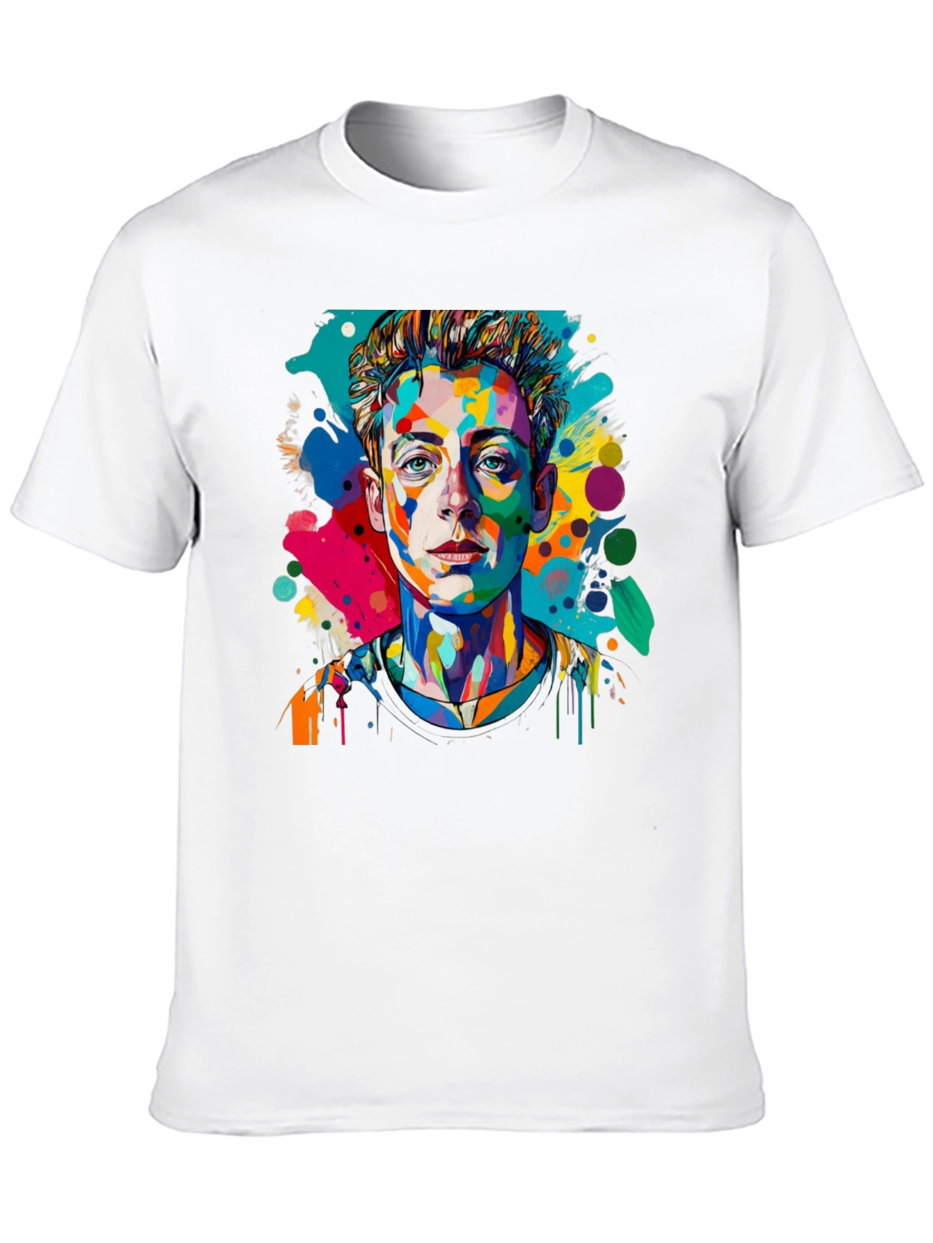 Pop Art Mans Black T-Shirt