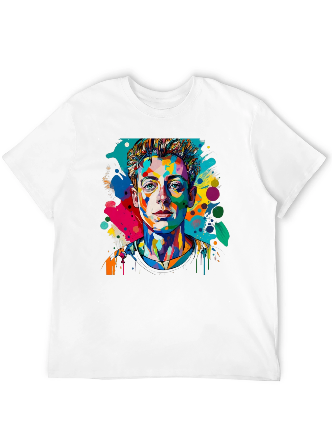 Pop Art Mans Black T-Shirt