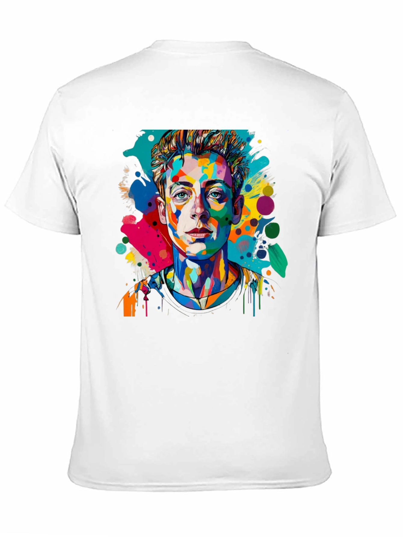 Pop Art Mans Black T-Shirt