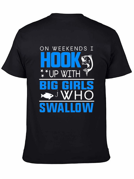 Fishing Humor T-Shirt - Hook Big Girls Swallow