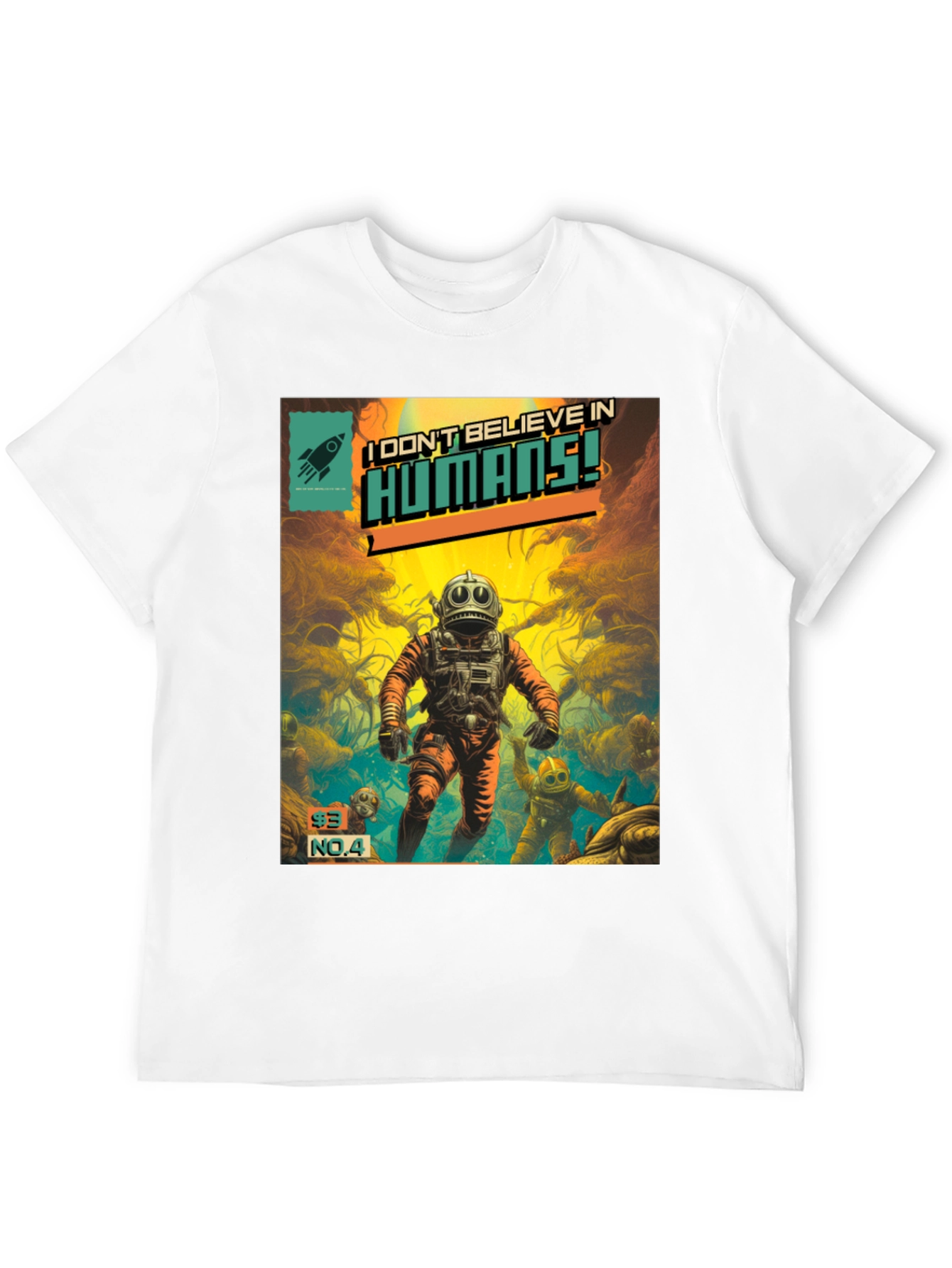I Dont Believe in Humans! Comic T-Shirt