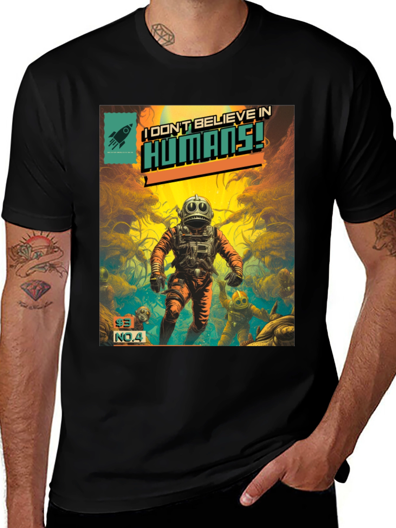 I Dont Believe in Humans! Comic T-Shirt