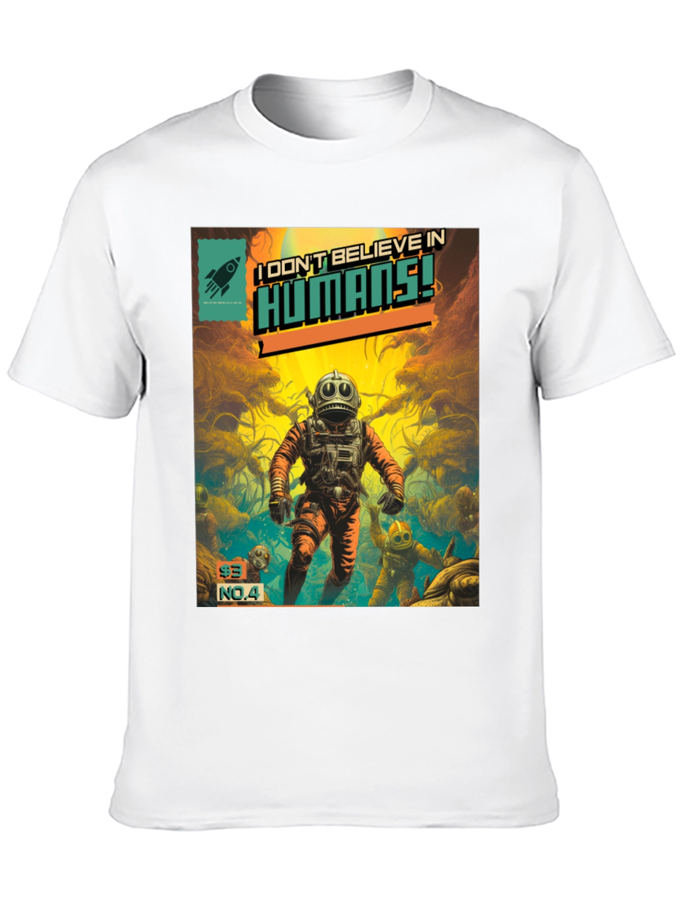 I Dont Believe in Humans! Comic T-Shirt
