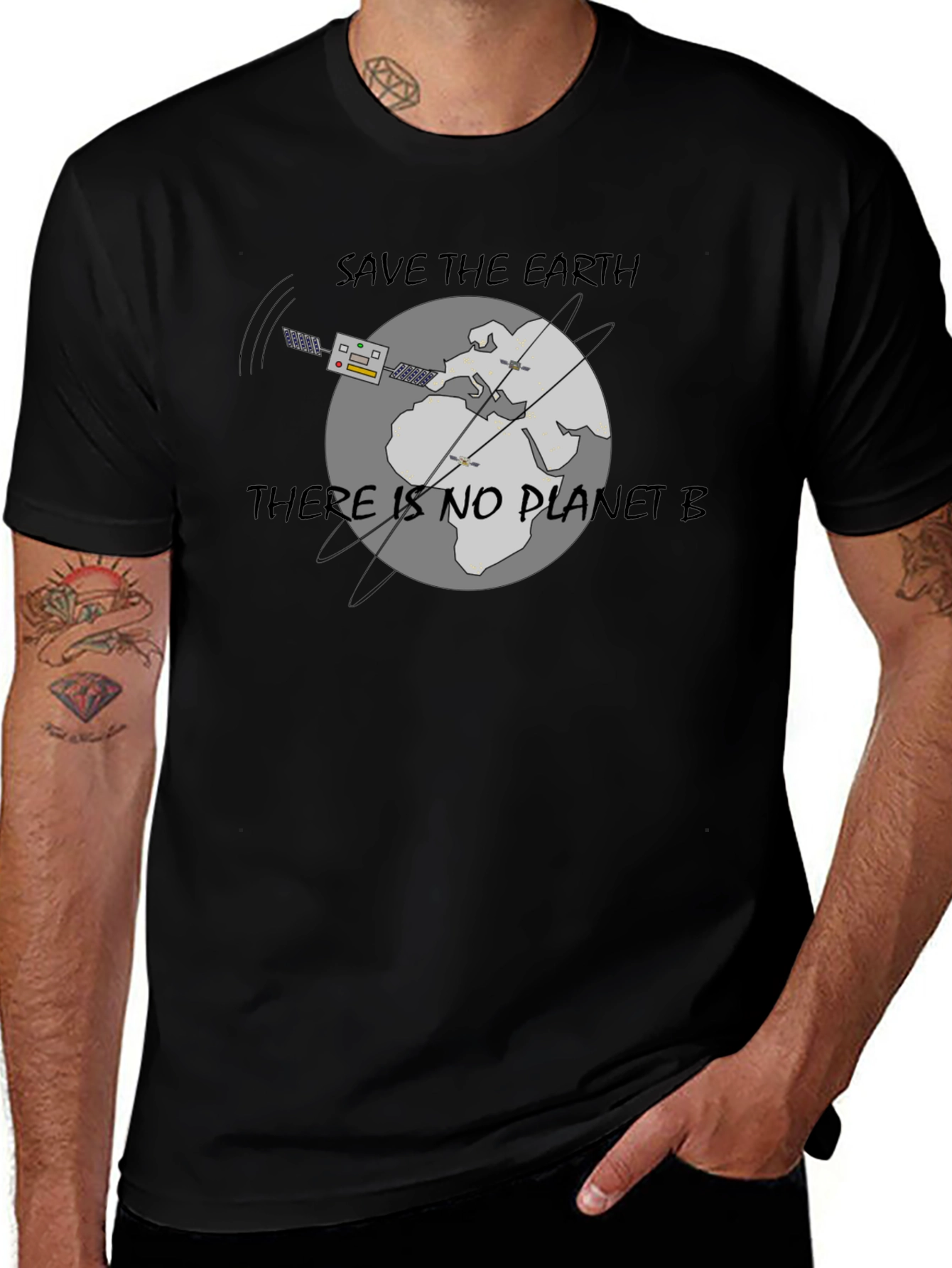 Save the Earth Black T-Shirt