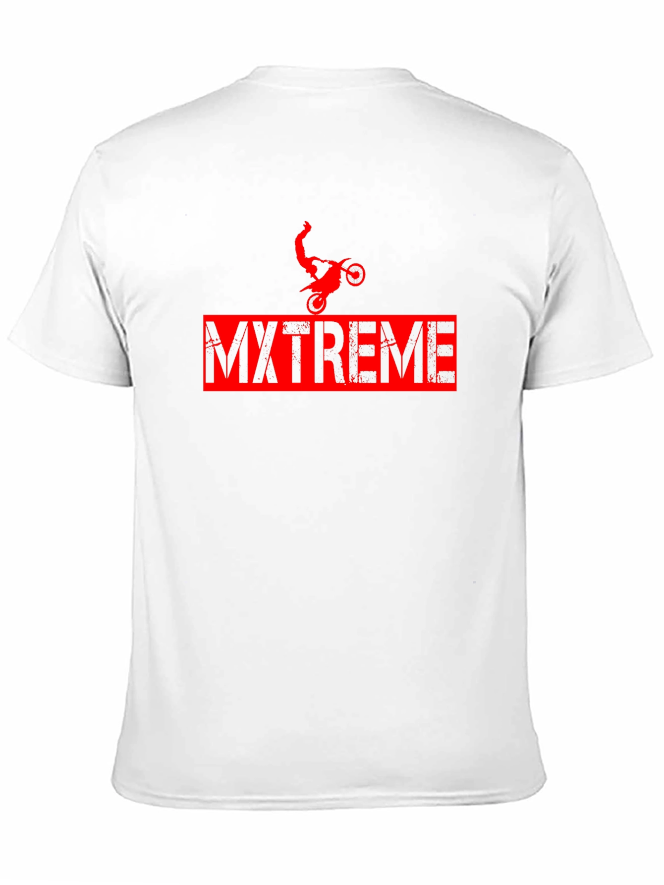 MXTREME Black Graphic Tee - Motocross Stunt Design