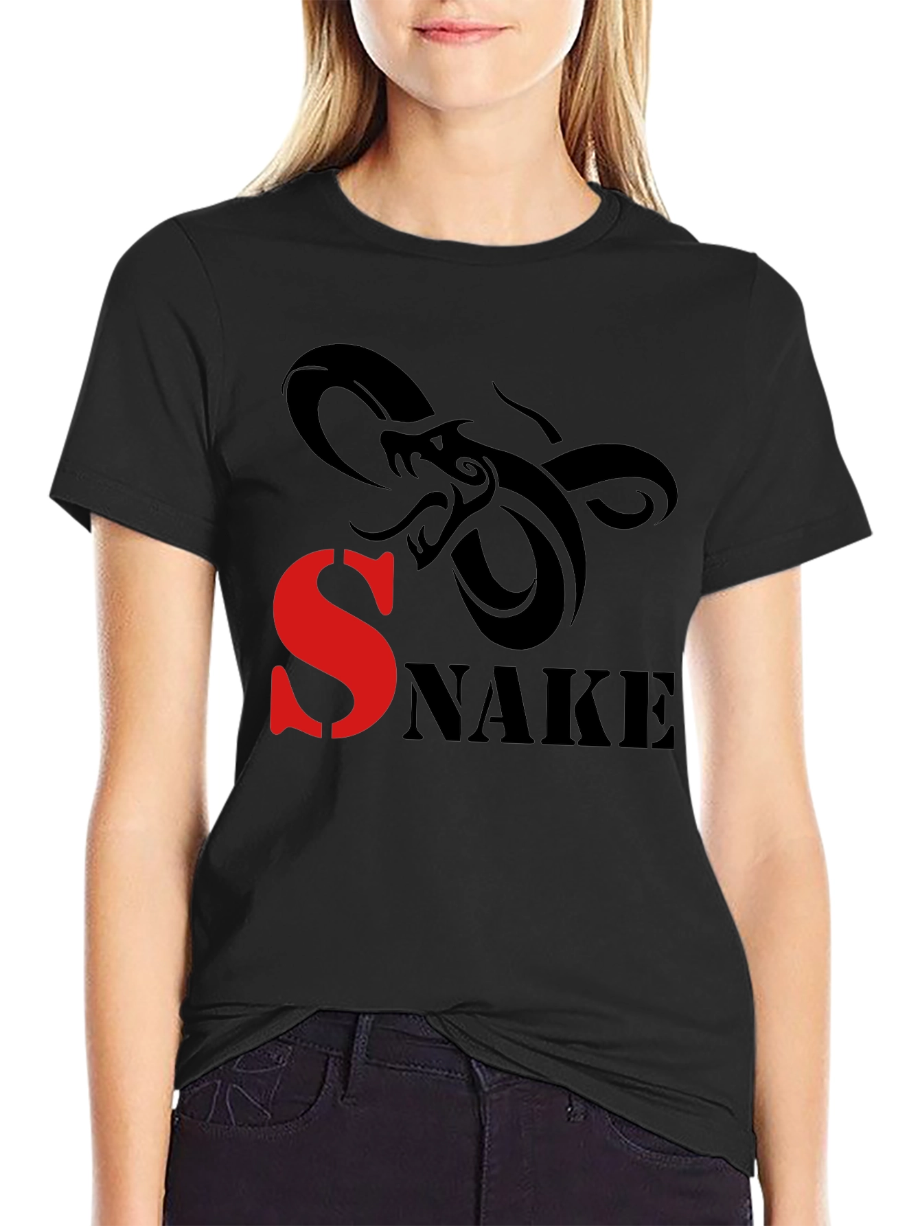 Snake Graphic Print T-Shirt