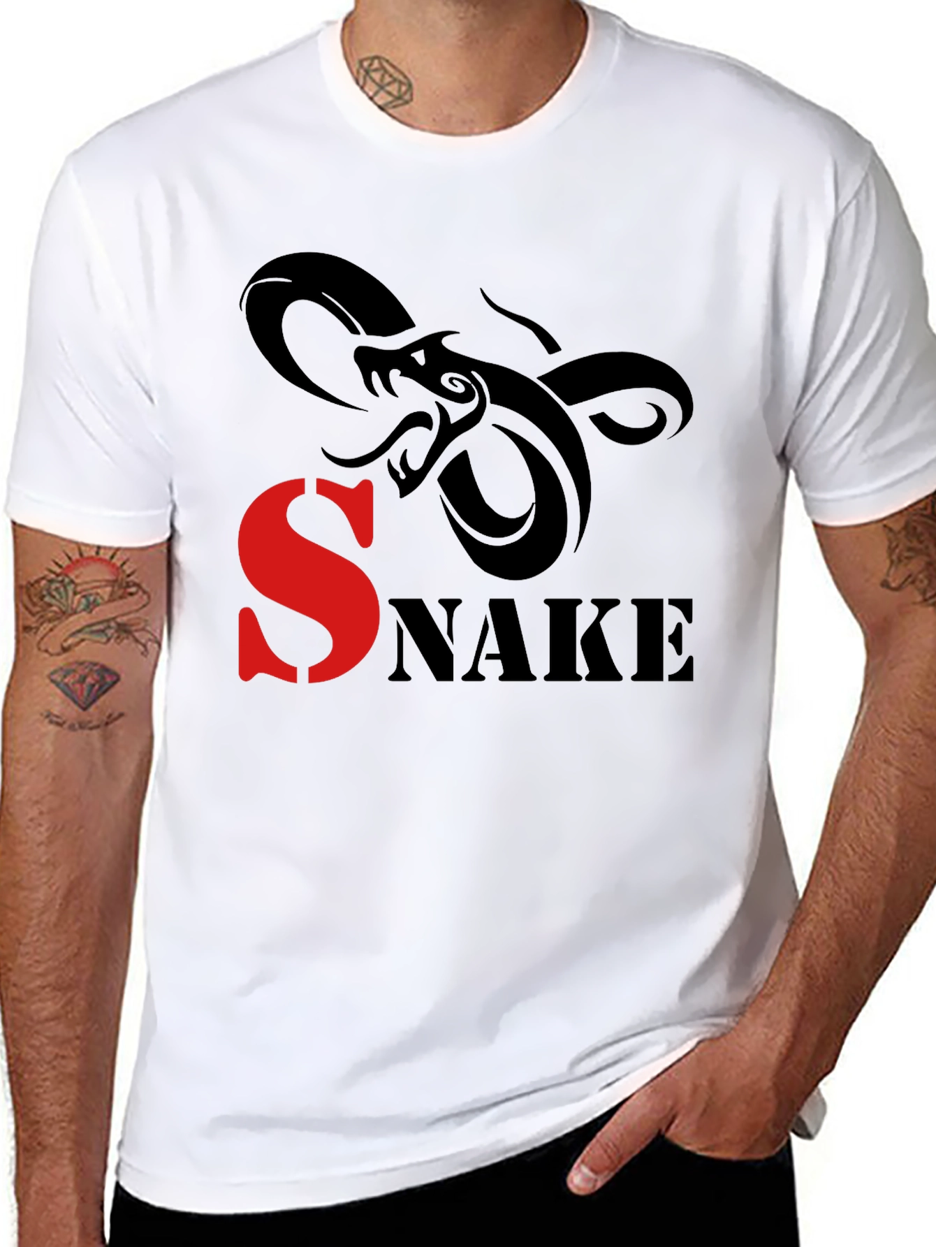 Snake Graphic Print T-Shirt