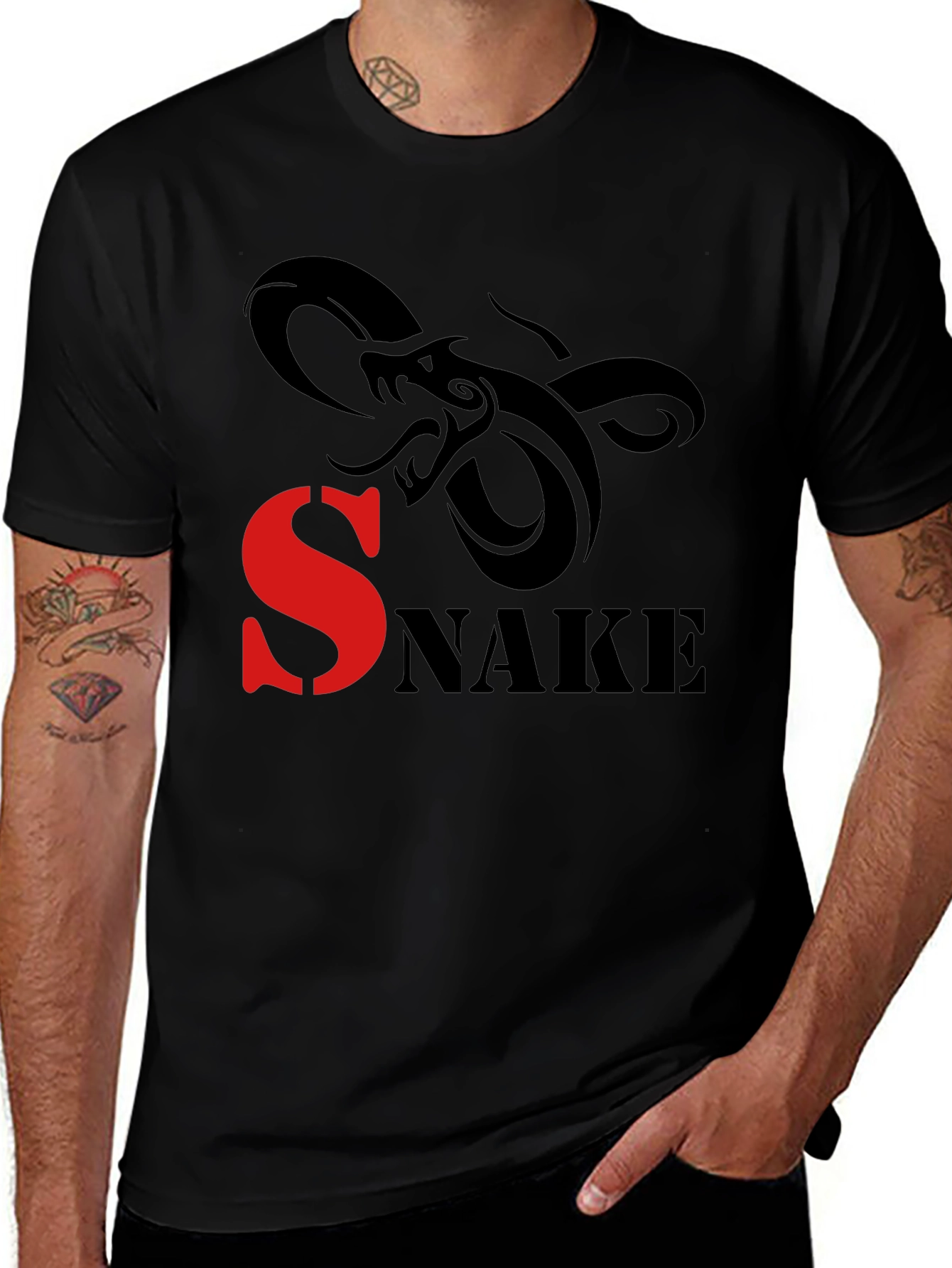 Snake Graphic Print T-Shirt