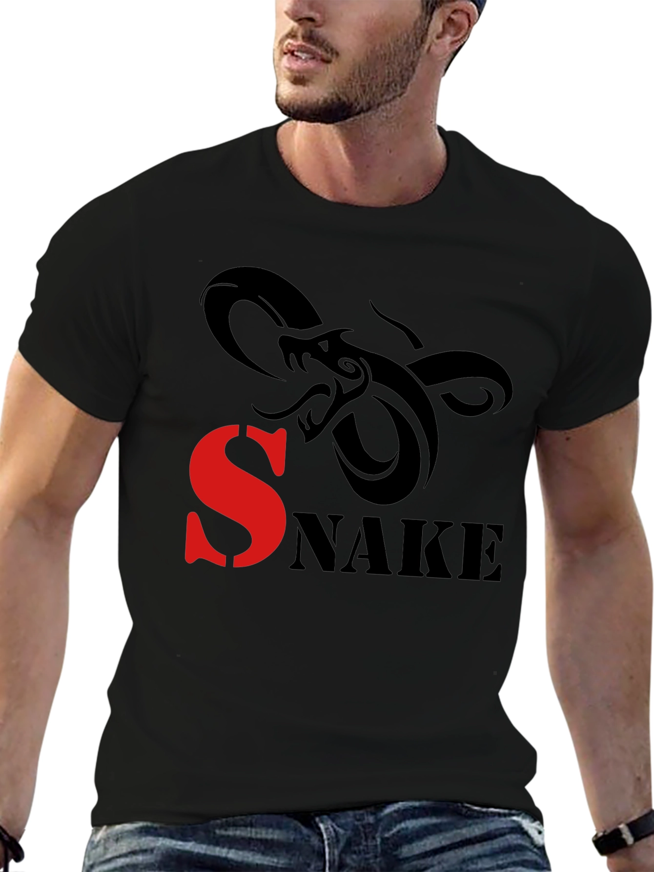 Snake Graphic Print T-Shirt