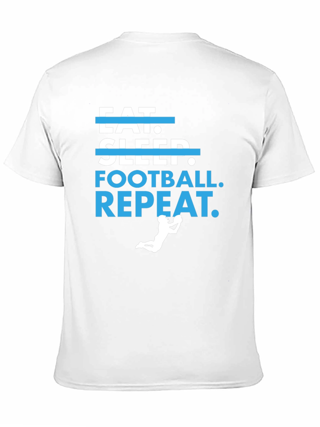 Eat Sleep Football Repeat T-Shirt Graphic Tee
