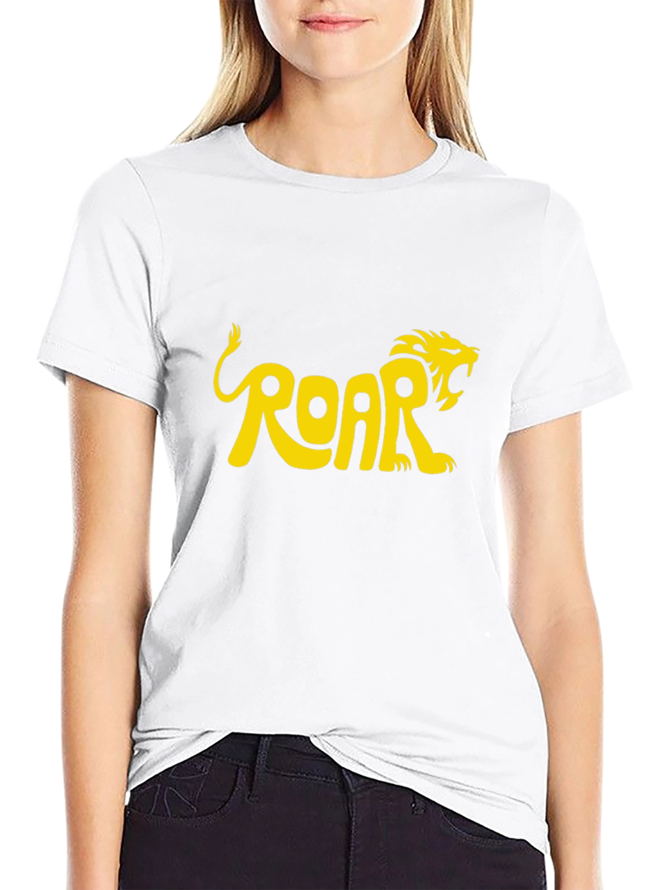 Roar Lion Graphic Tee - Bold Animal Design