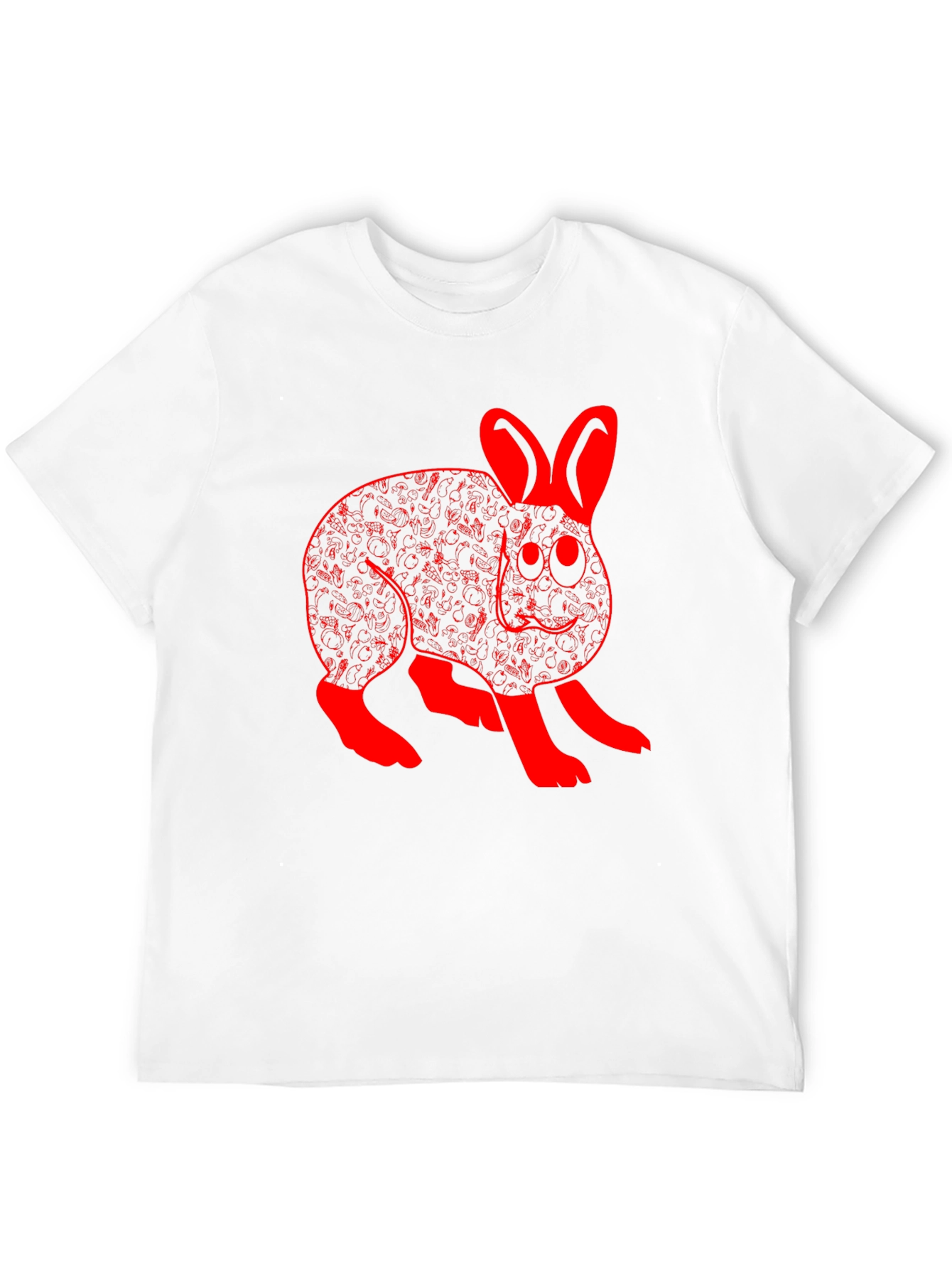 Rabbit Graphic Black T-Shirt