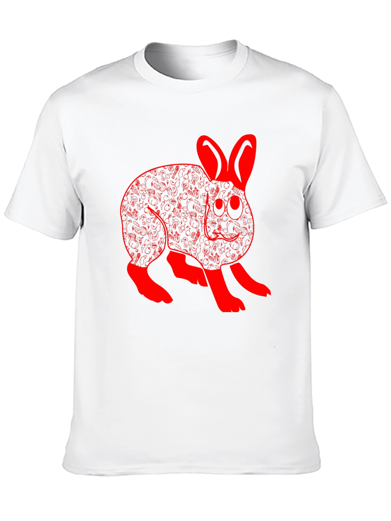 Rabbit Graphic Black T-Shirt