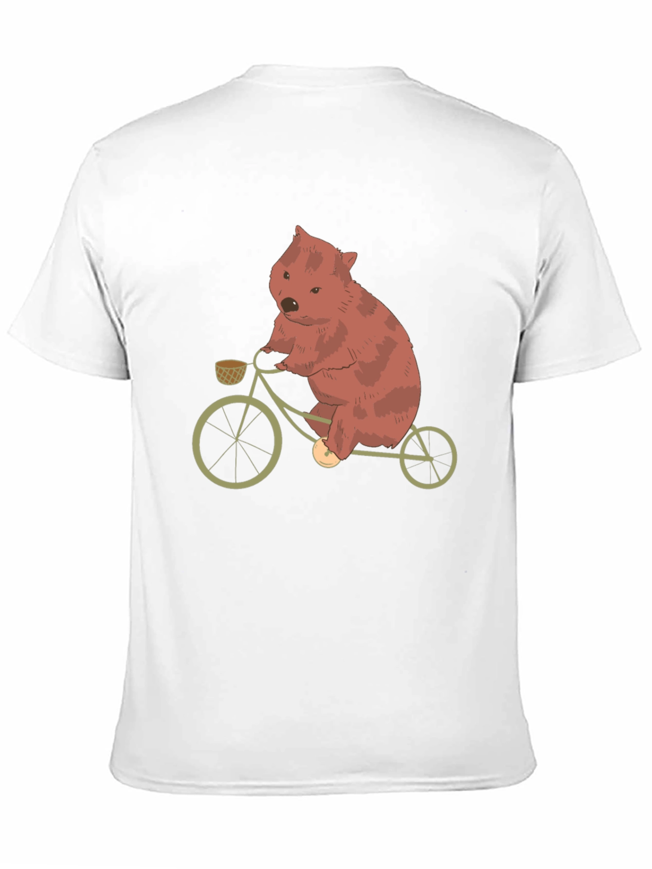 Wombat on Bike Graphic Tee - Black