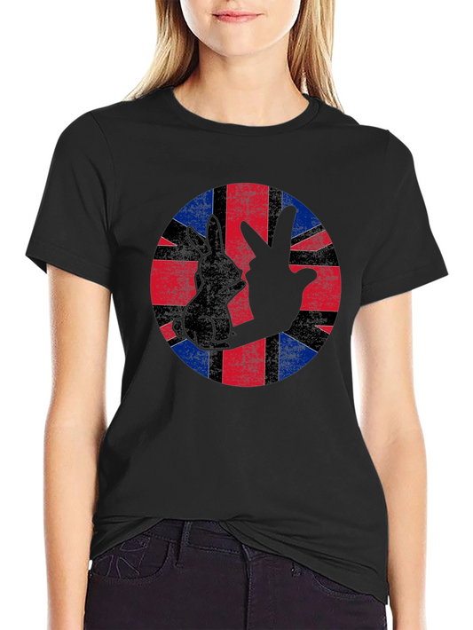 Union Jack Rabbit Hand T-Shirt