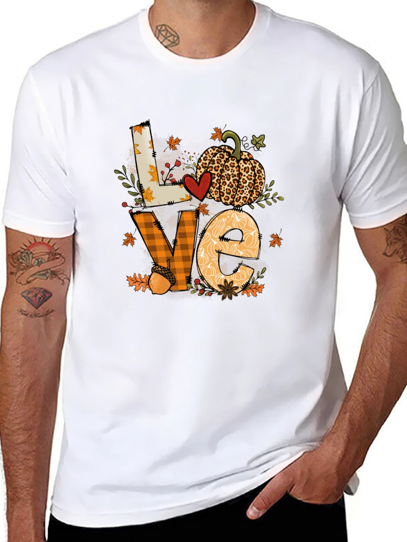 Fall Love Pumpkin Graphic T-Shirt