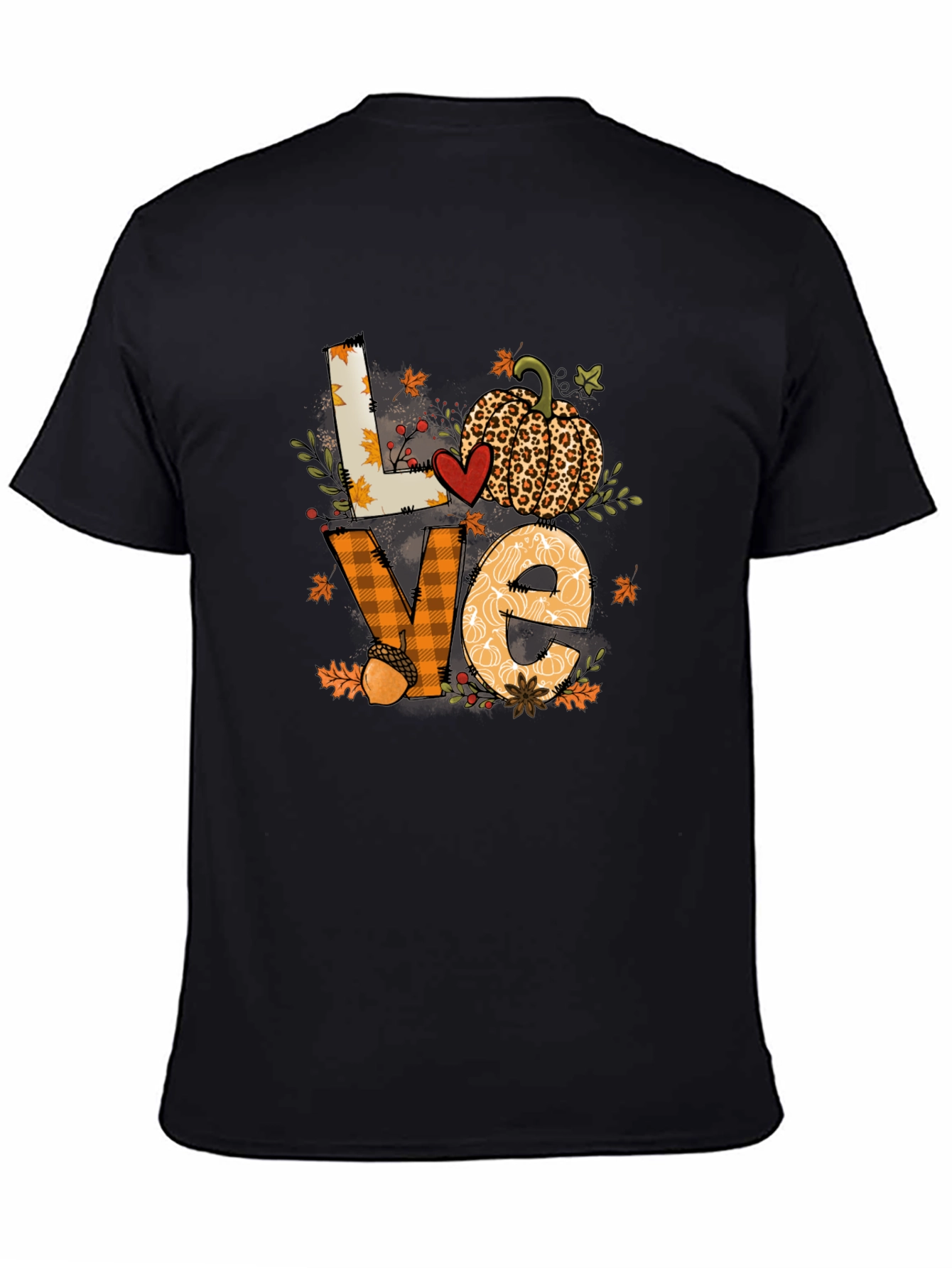 Fall Love Pumpkin Graphic T-Shirt