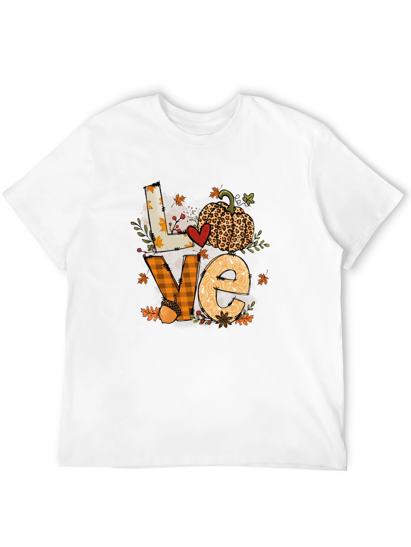 Fall Love Pumpkin Graphic T-Shirt