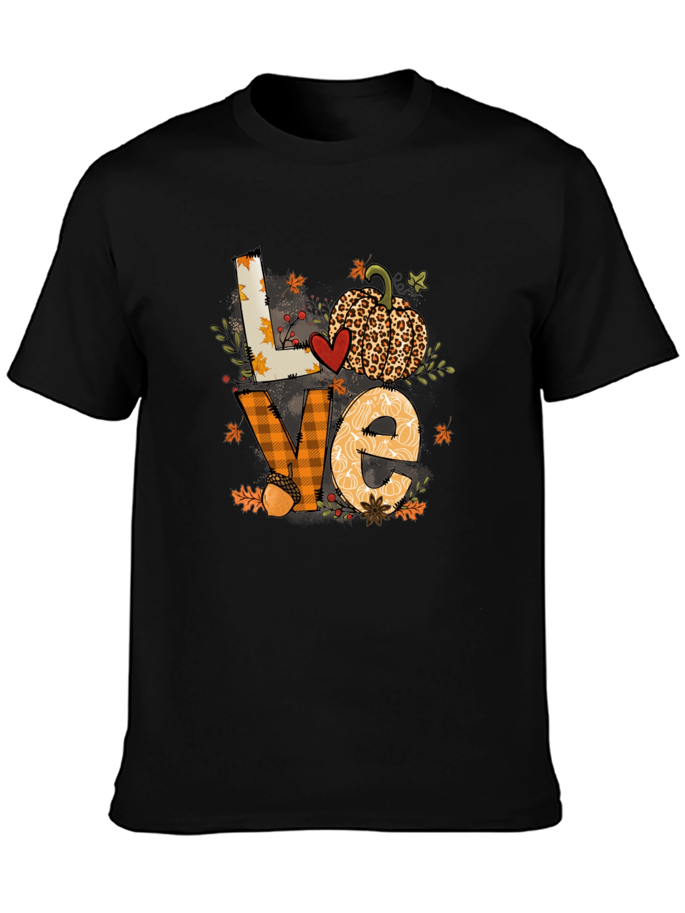 Fall Love Pumpkin Graphic T-Shirt