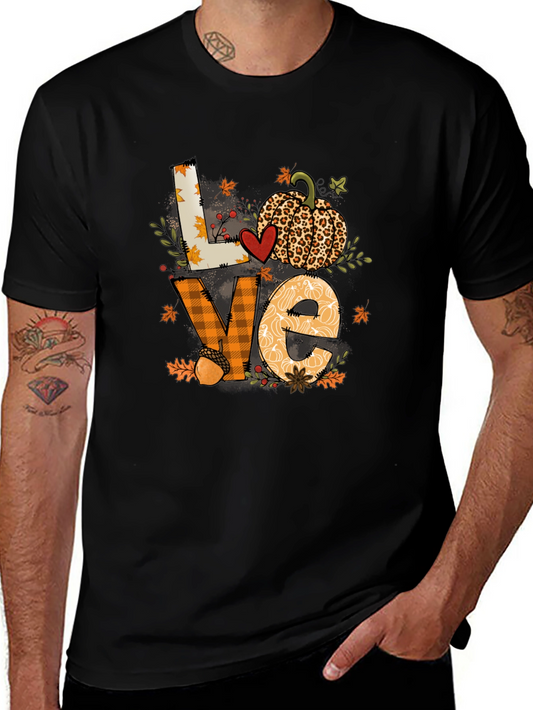 Fall Love Pumpkin Graphic T-Shirt