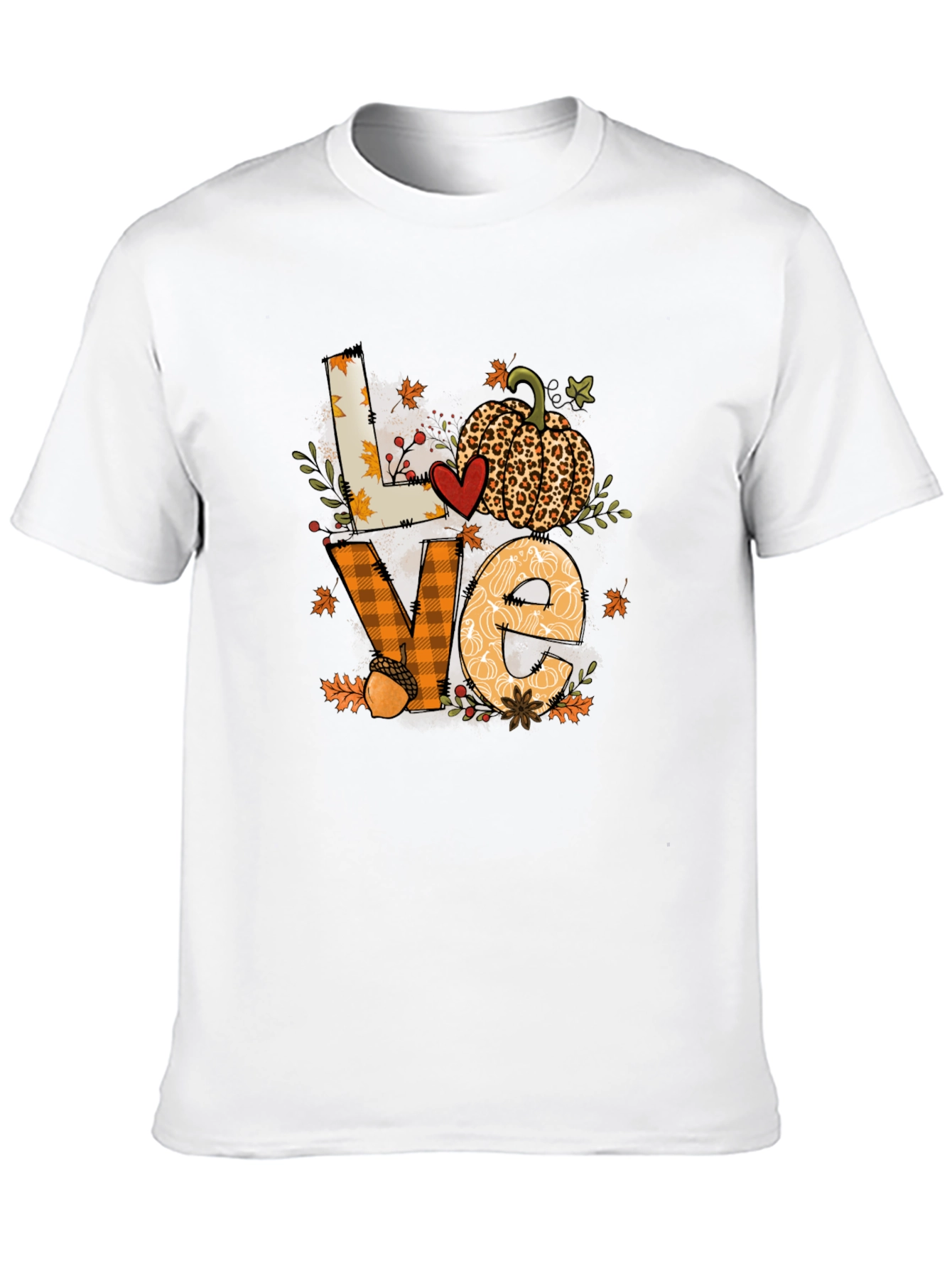 Fall Love Pumpkin Graphic T-Shirt