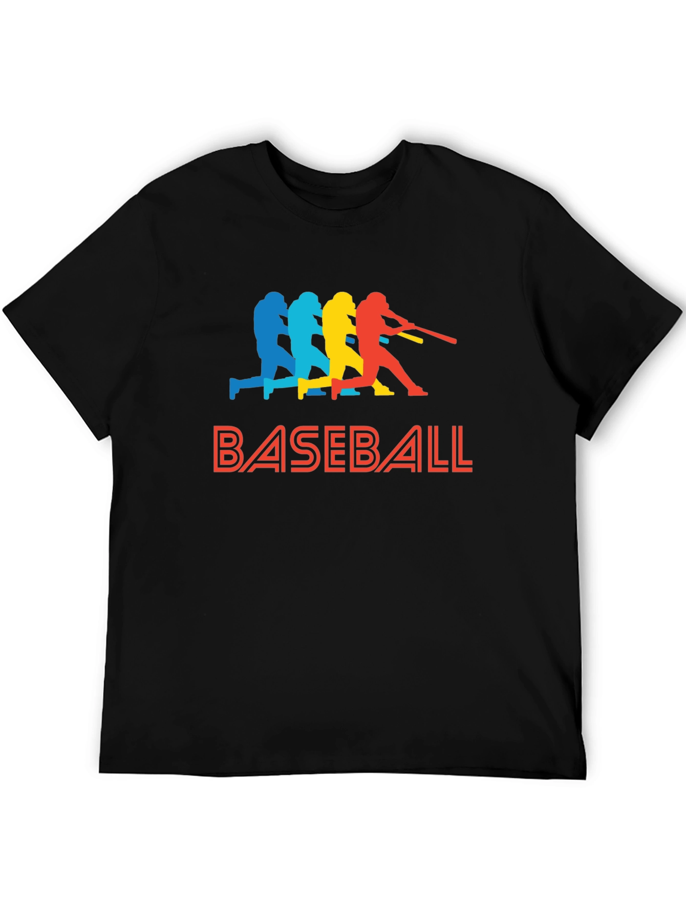 Baseball Batter Graphic Tee - Retro Style