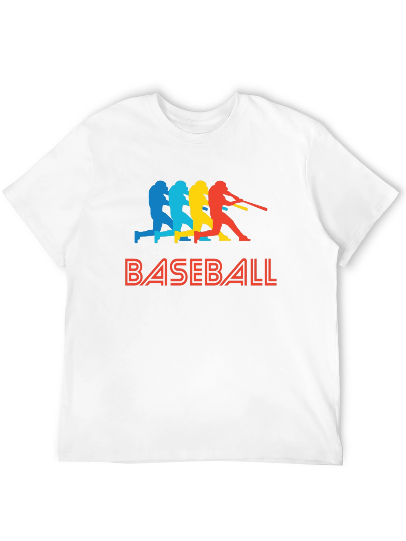 Baseball Batter Graphic Tee - Retro Style