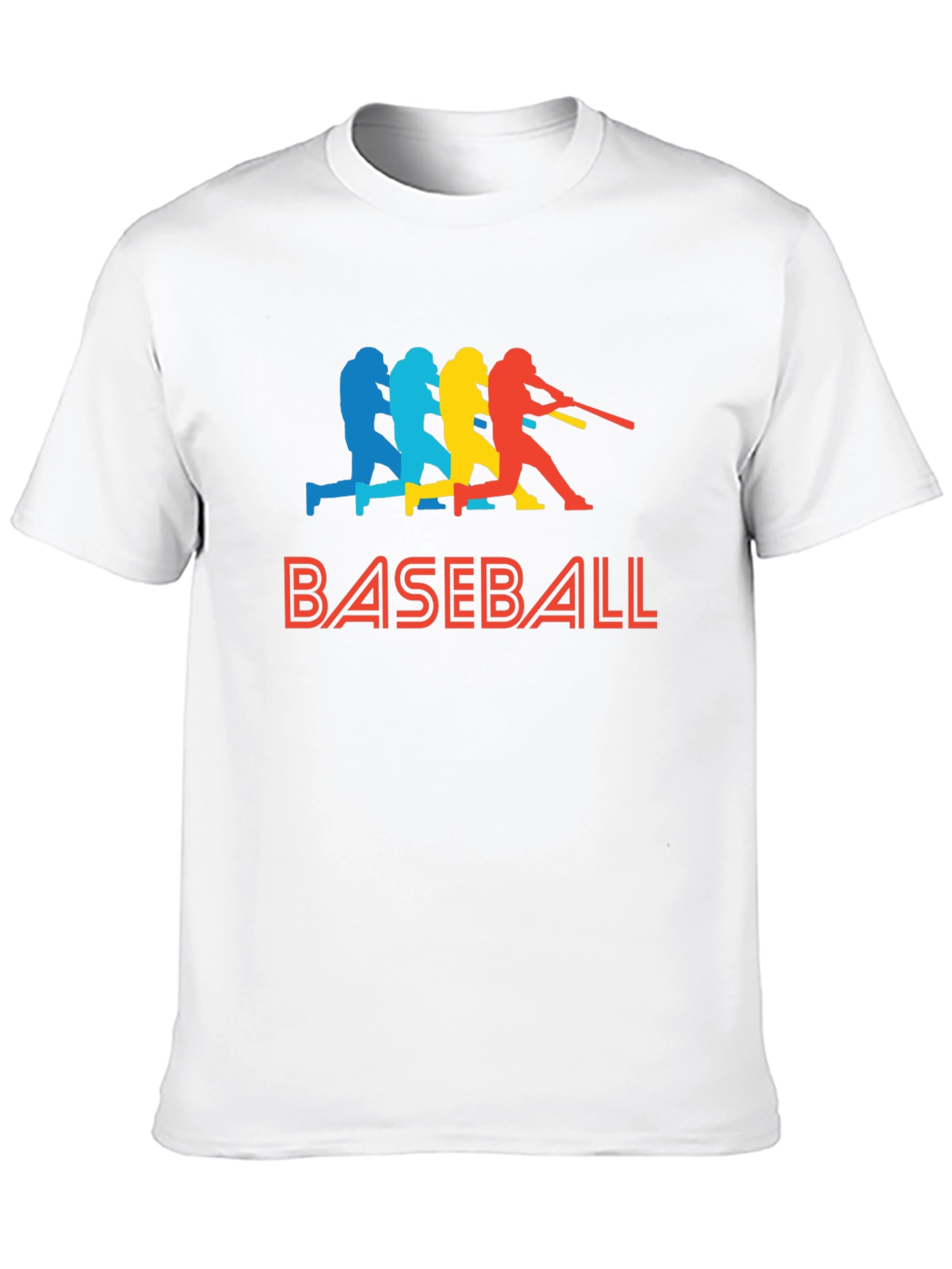 Baseball Batter Graphic Tee - Retro Style