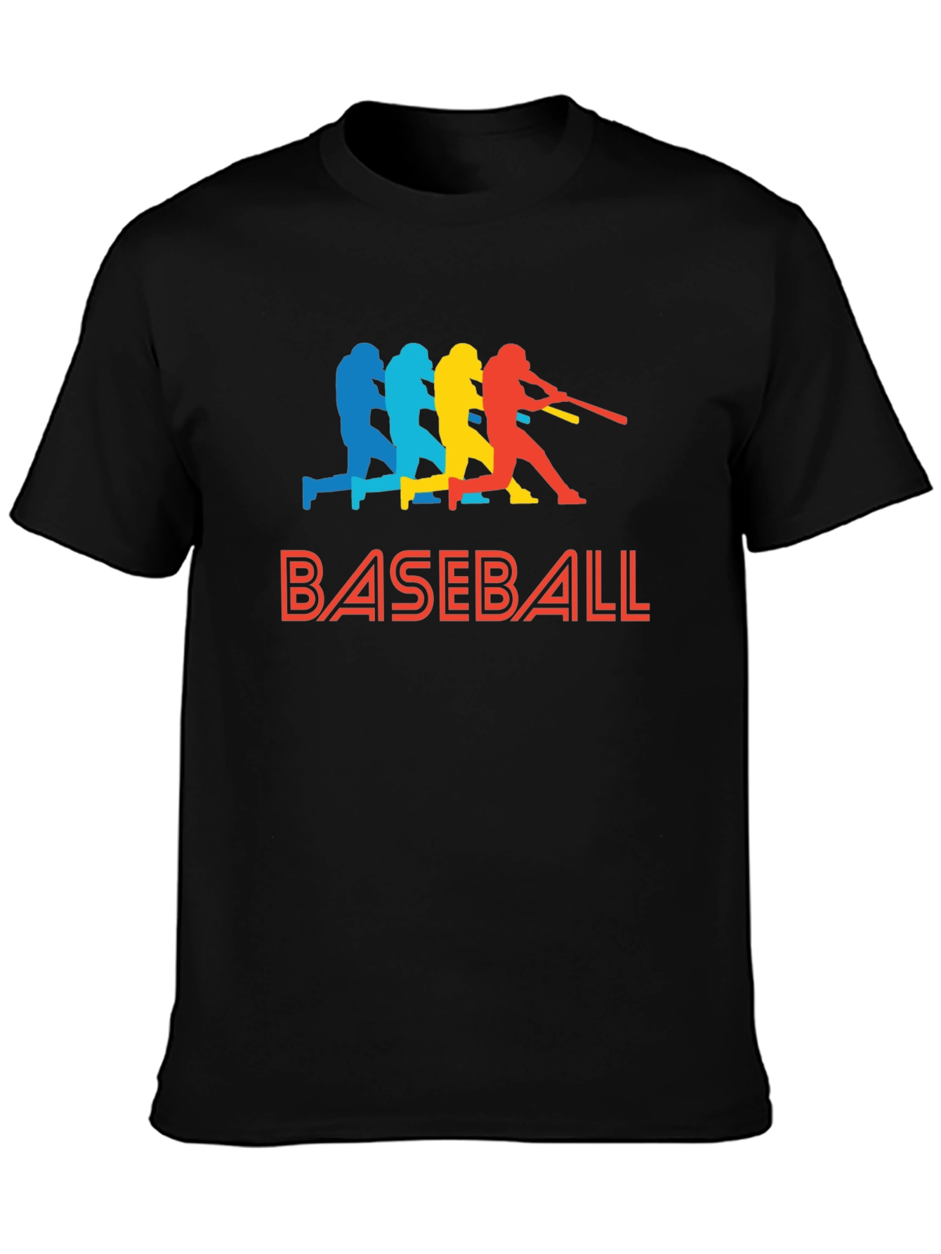 Baseball Batter Graphic Tee - Retro Style