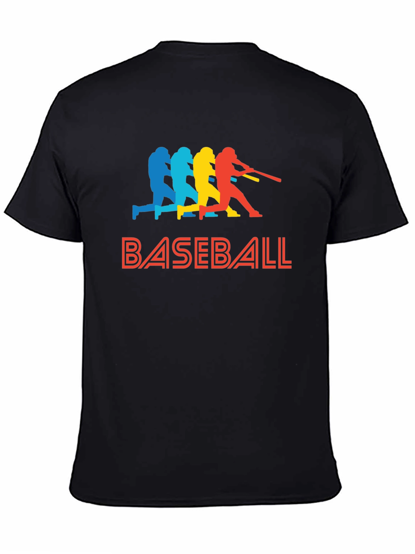 Baseball Batter Graphic Tee - Retro Style